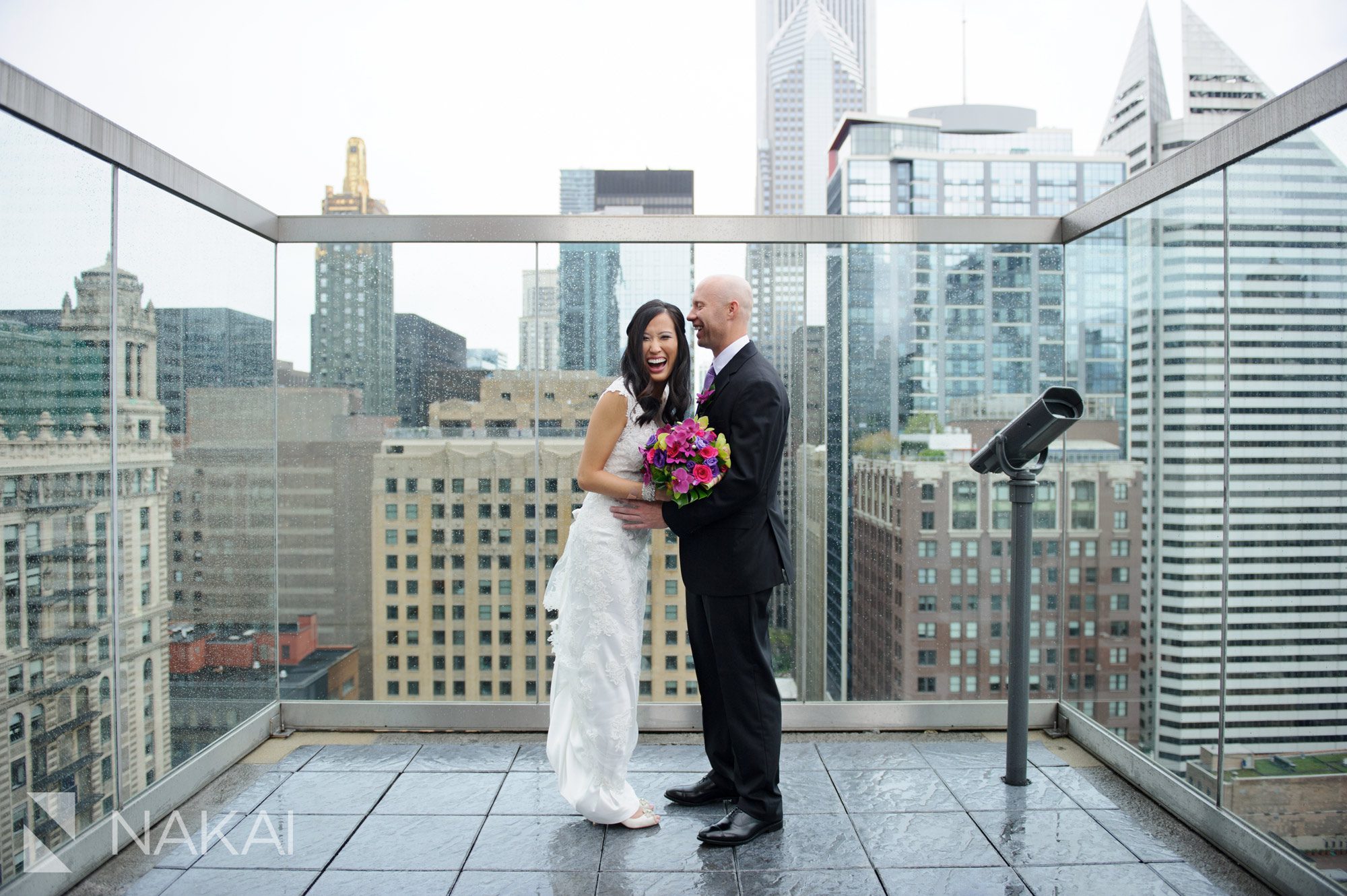 the wit wedding photographer hotel chicago roof rooftop