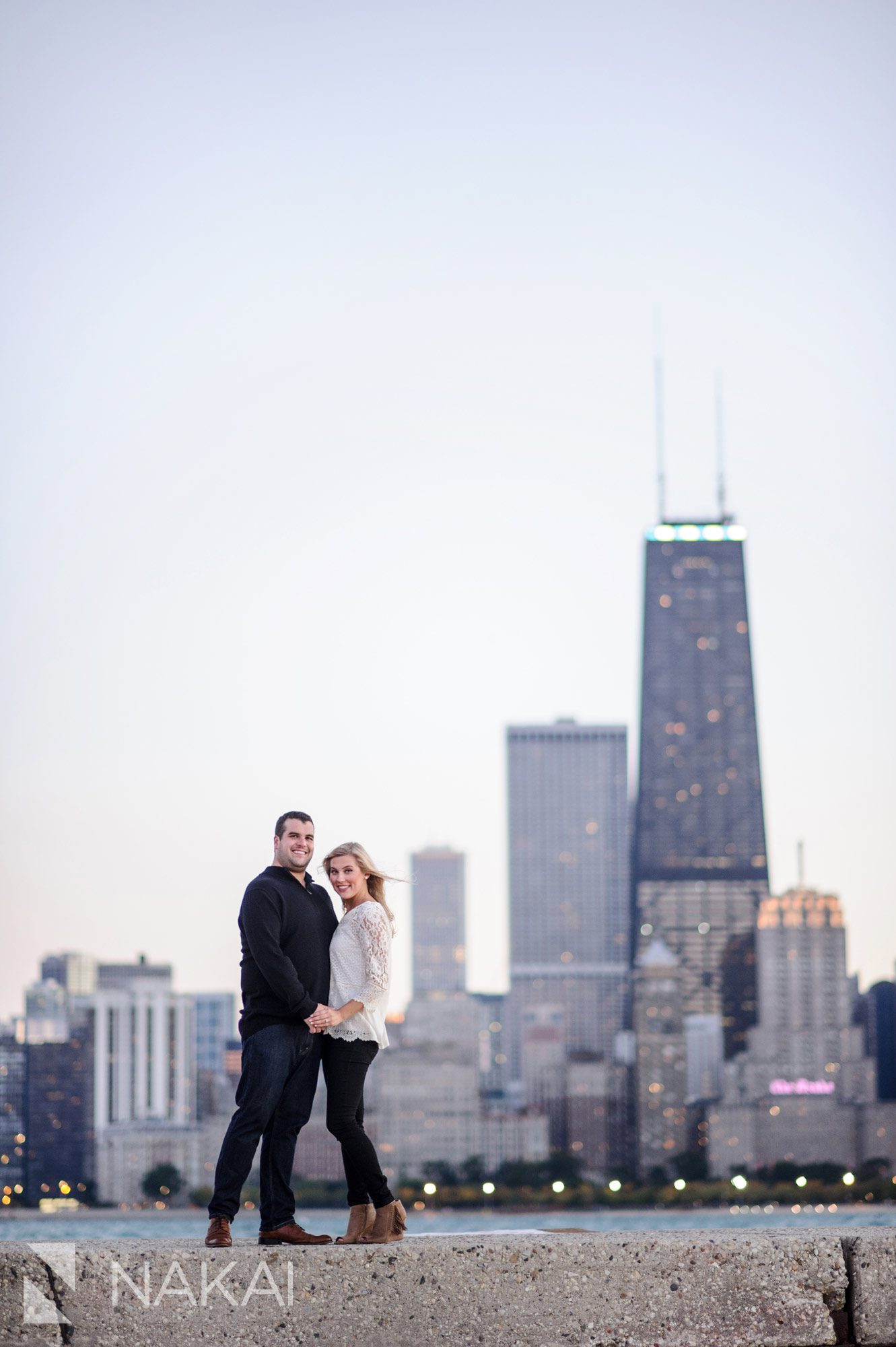 north avenue beach top chicago engagement picture location