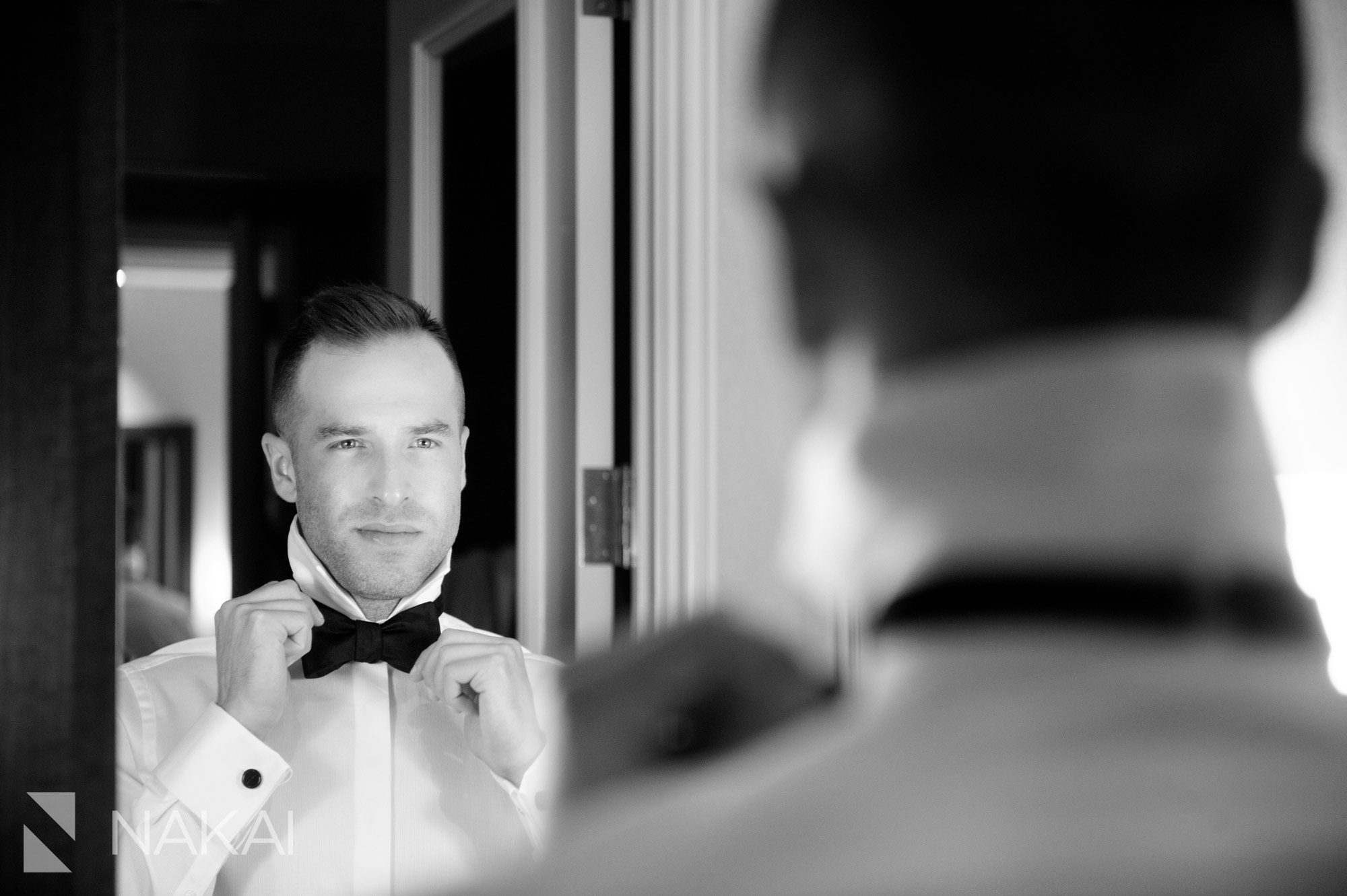 chicago fairmont wedding groom photo