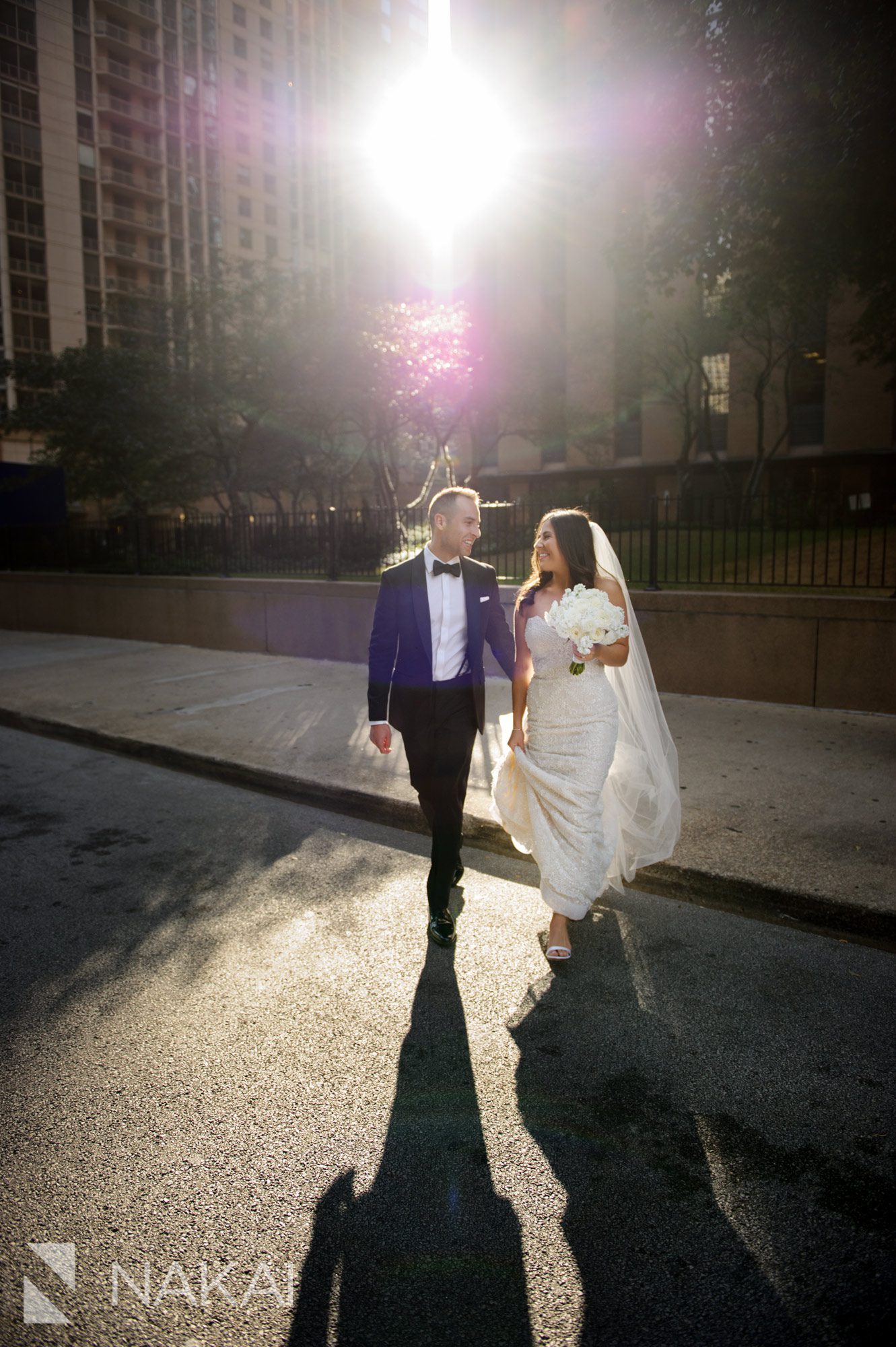 chicago riverwalk wedding photo