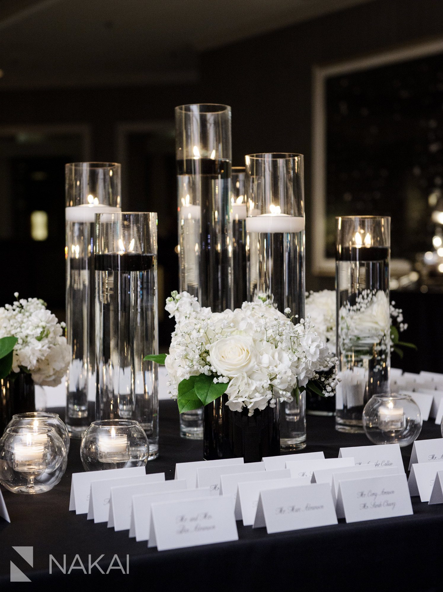 wedding fairmont reception chicago photo escort card table