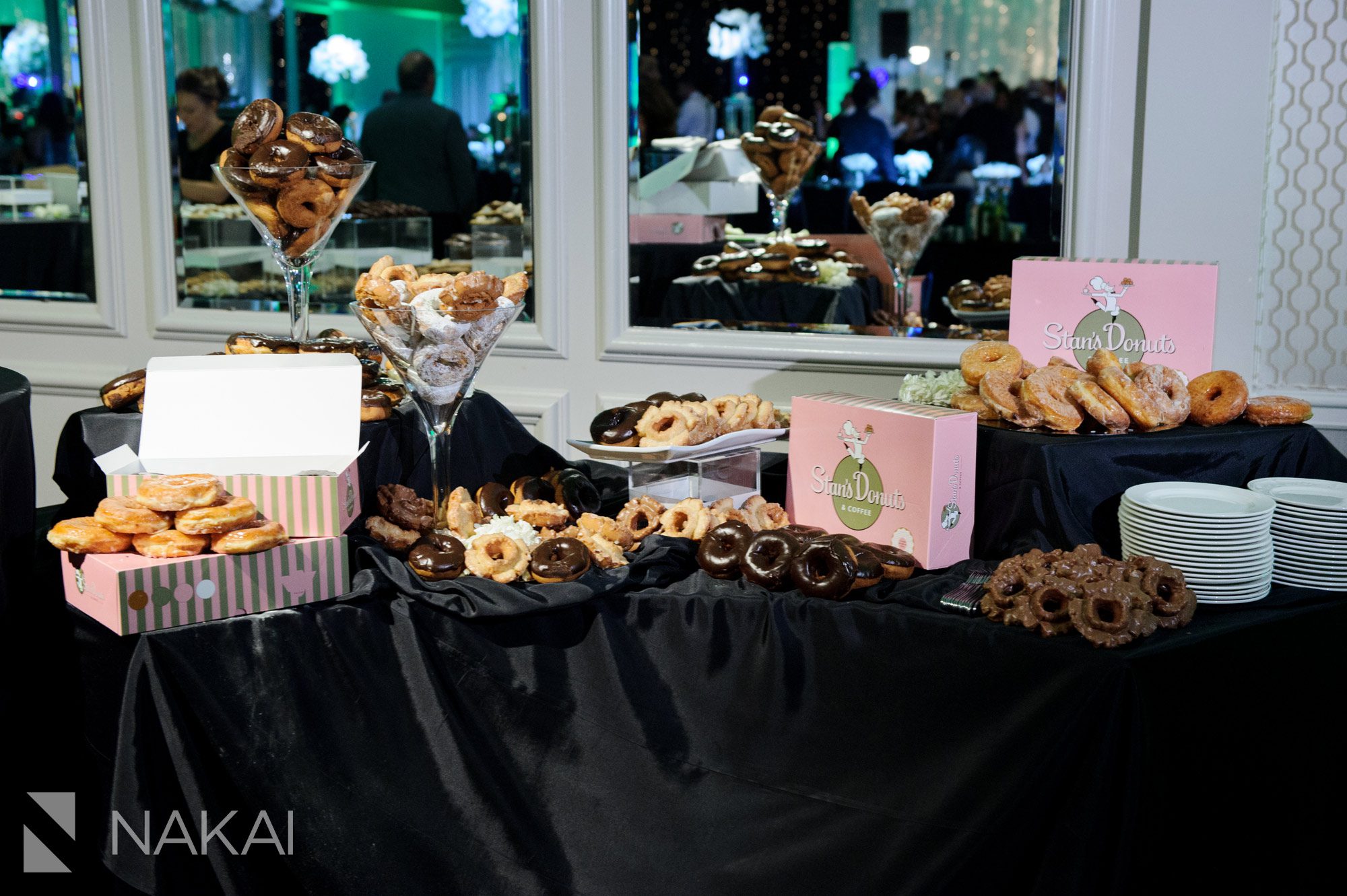 wedding reception sweets table