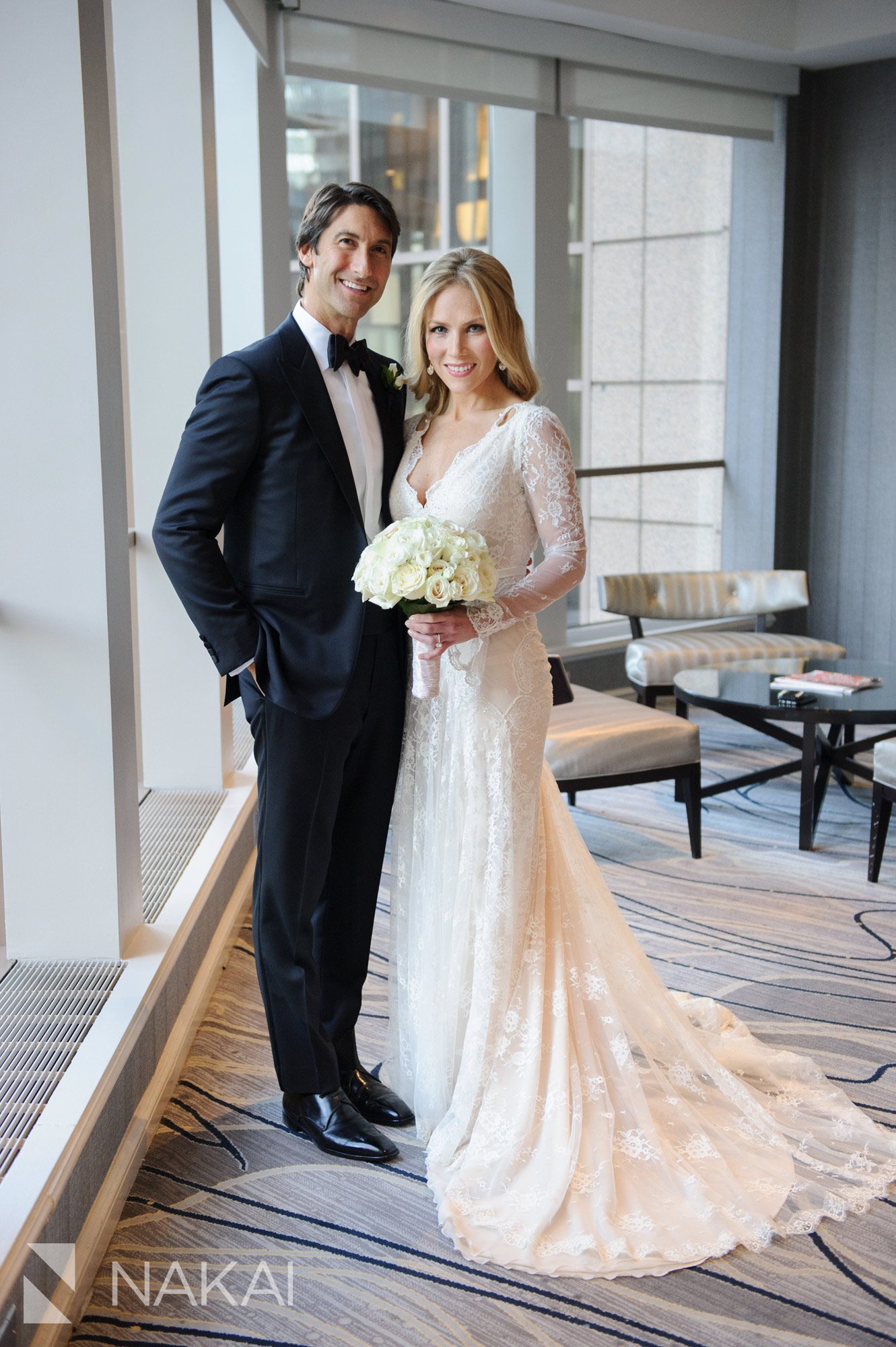 fairmont chicago wedding photo bride groom