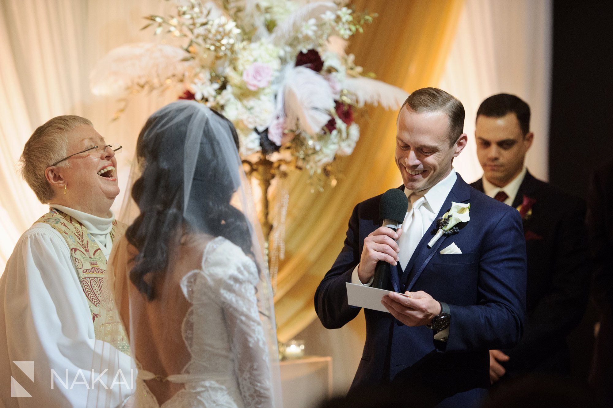 chicago waldorf wedding ceremony photo