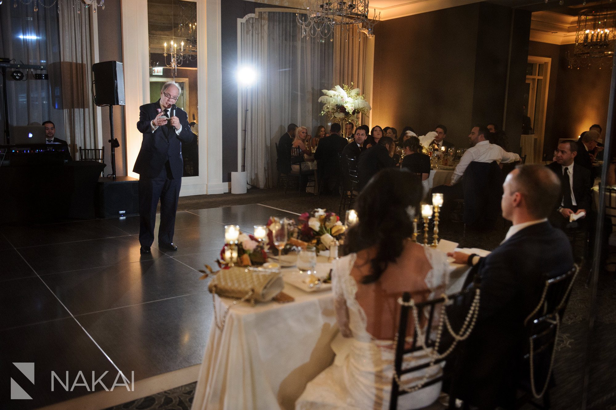 chicago waldorf astoria wedding reception photographer