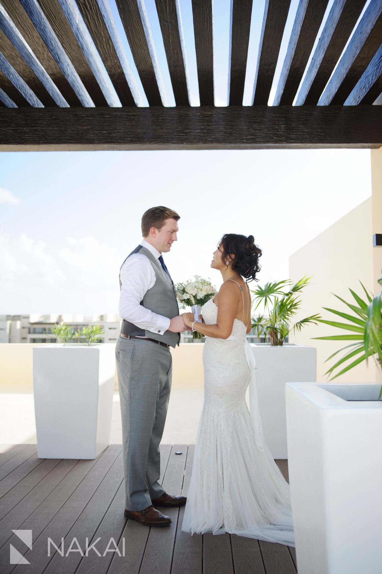 royalton riviera wedding pictures bride groom sky terrace