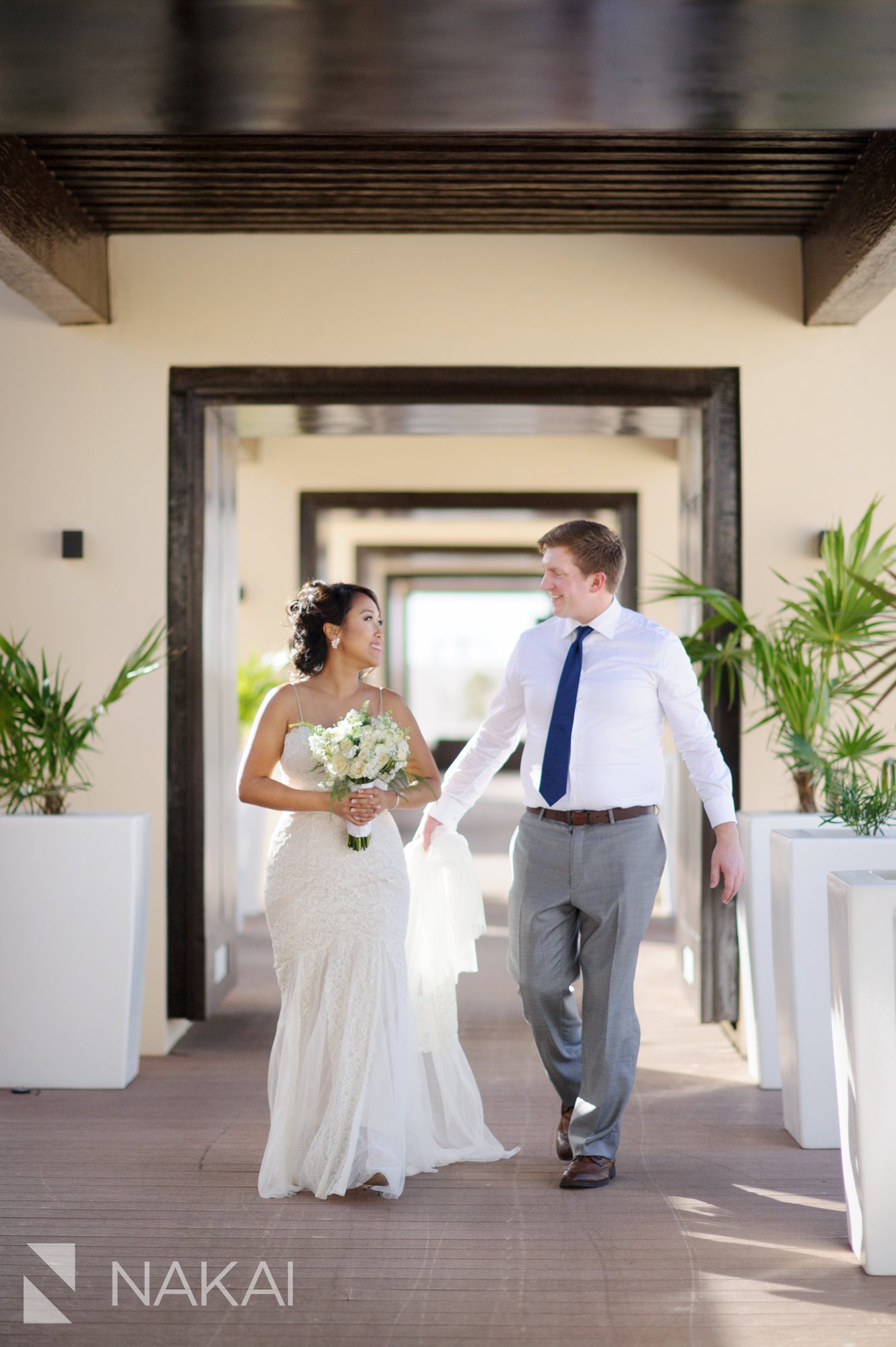 royalton riviera wedding photo bride groom sky terrace