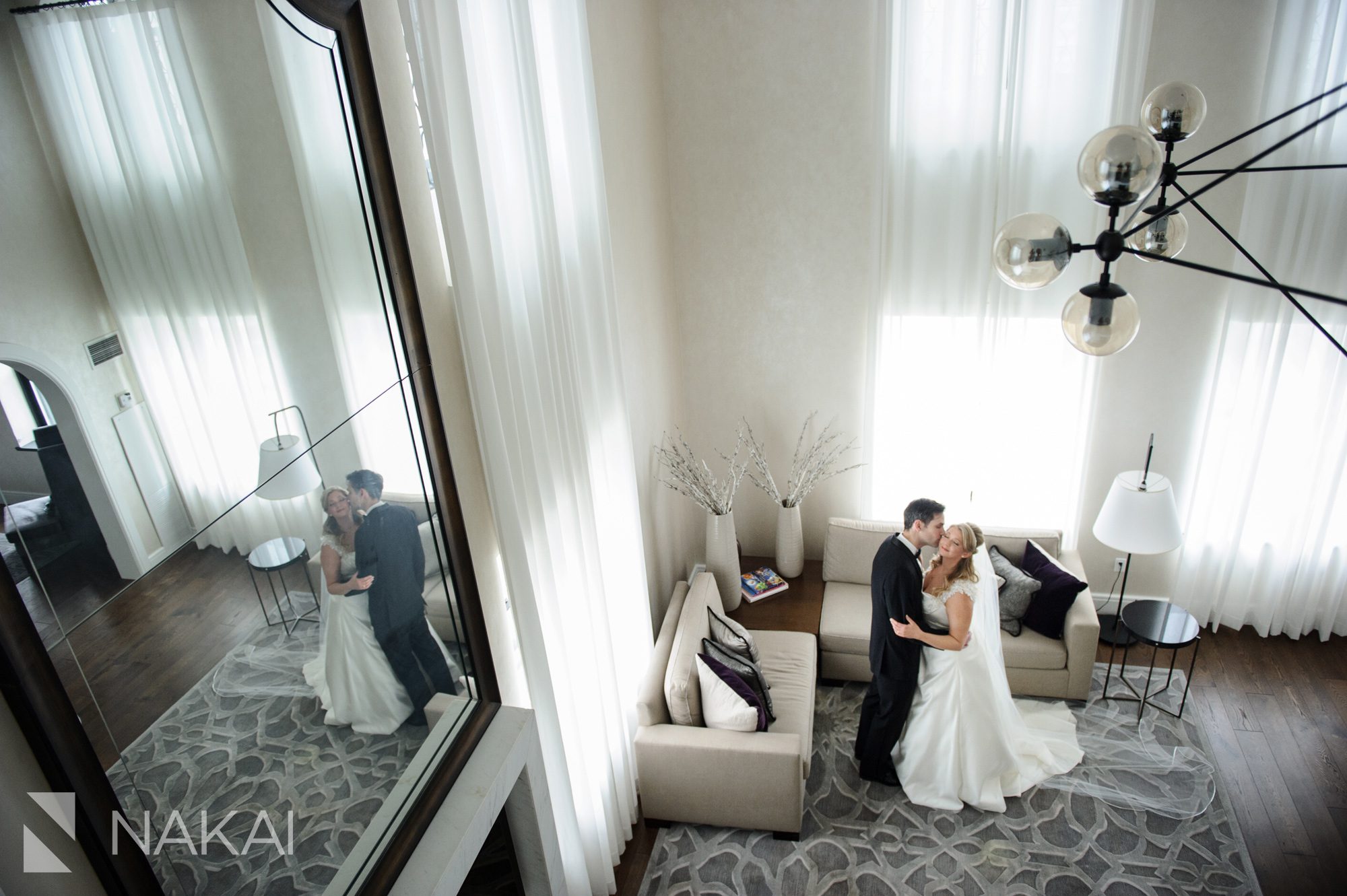 Intercontinental Chicago wedding photographer presidential suite Michigan ave