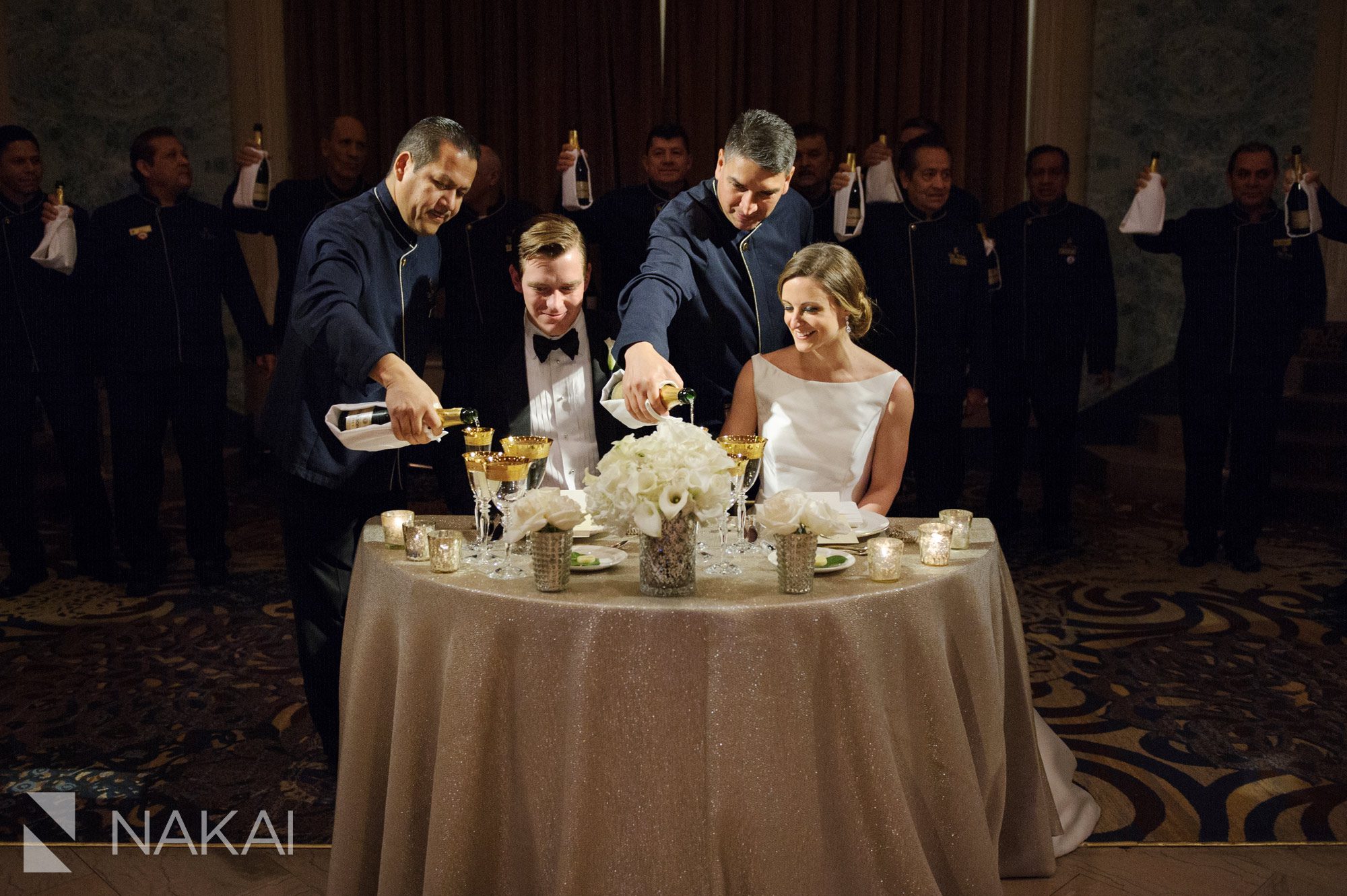 drake champagne toast wedding reception