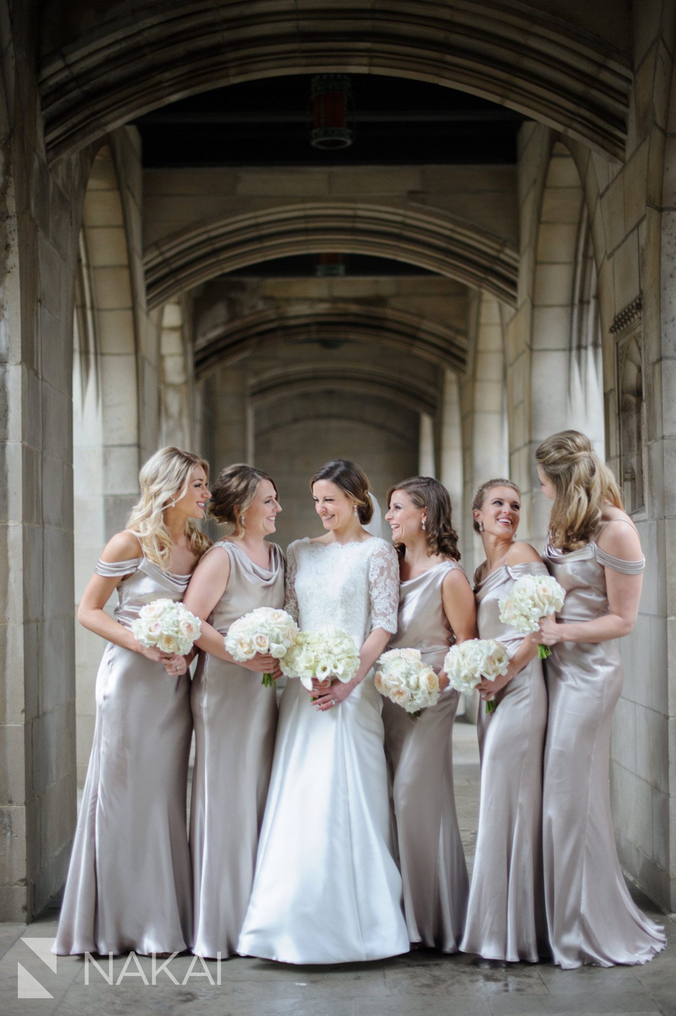 fourth presbyterian wedding picture chicago luxury bridal party