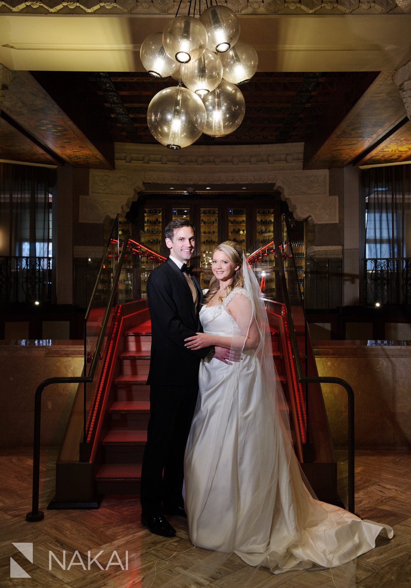 Intercontinental Chicago Magnificent Mile wedding photographer bride groom