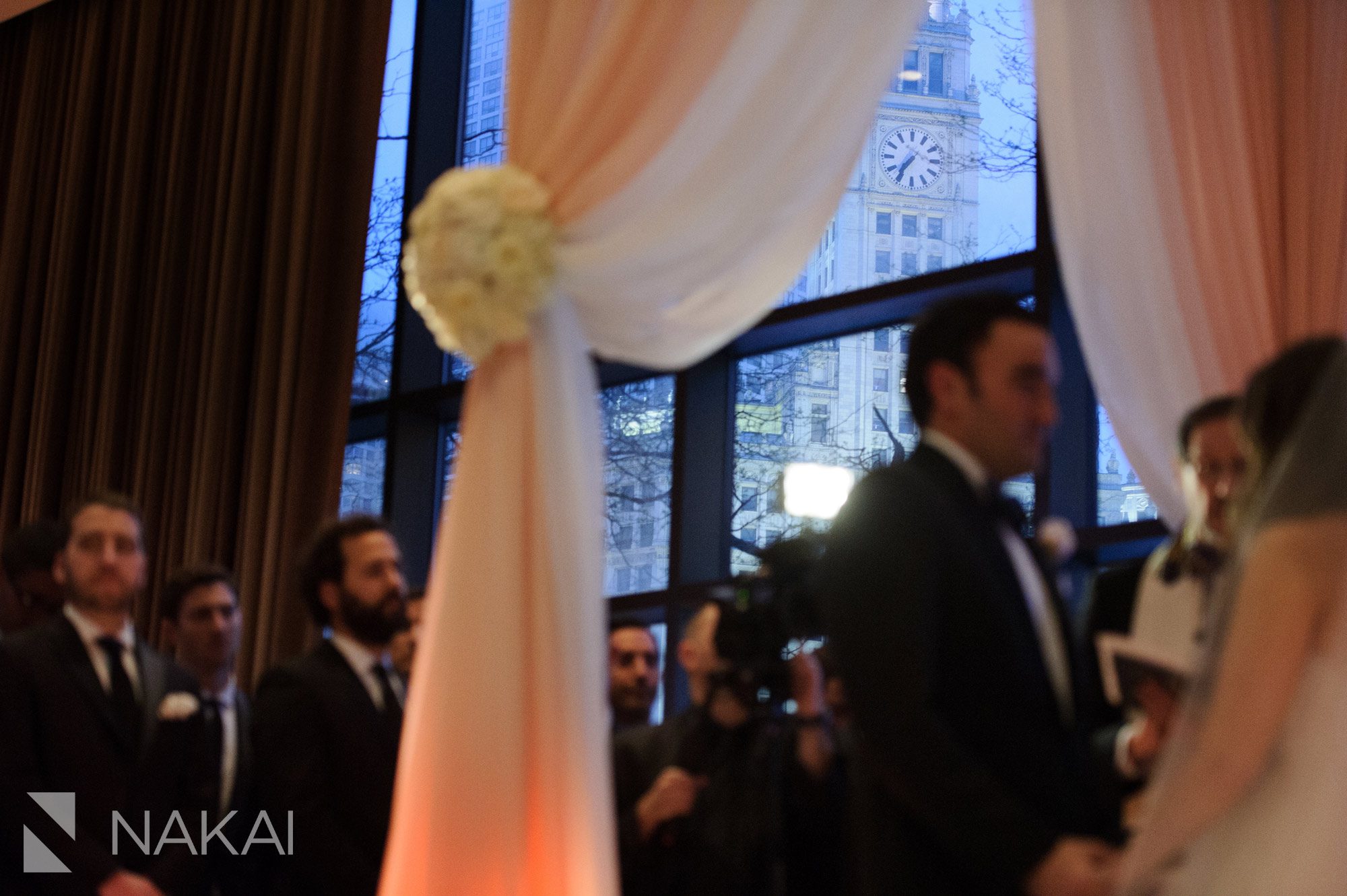 best Chicago jewish wedding photographer hyatt regency ballroom ceremony venue