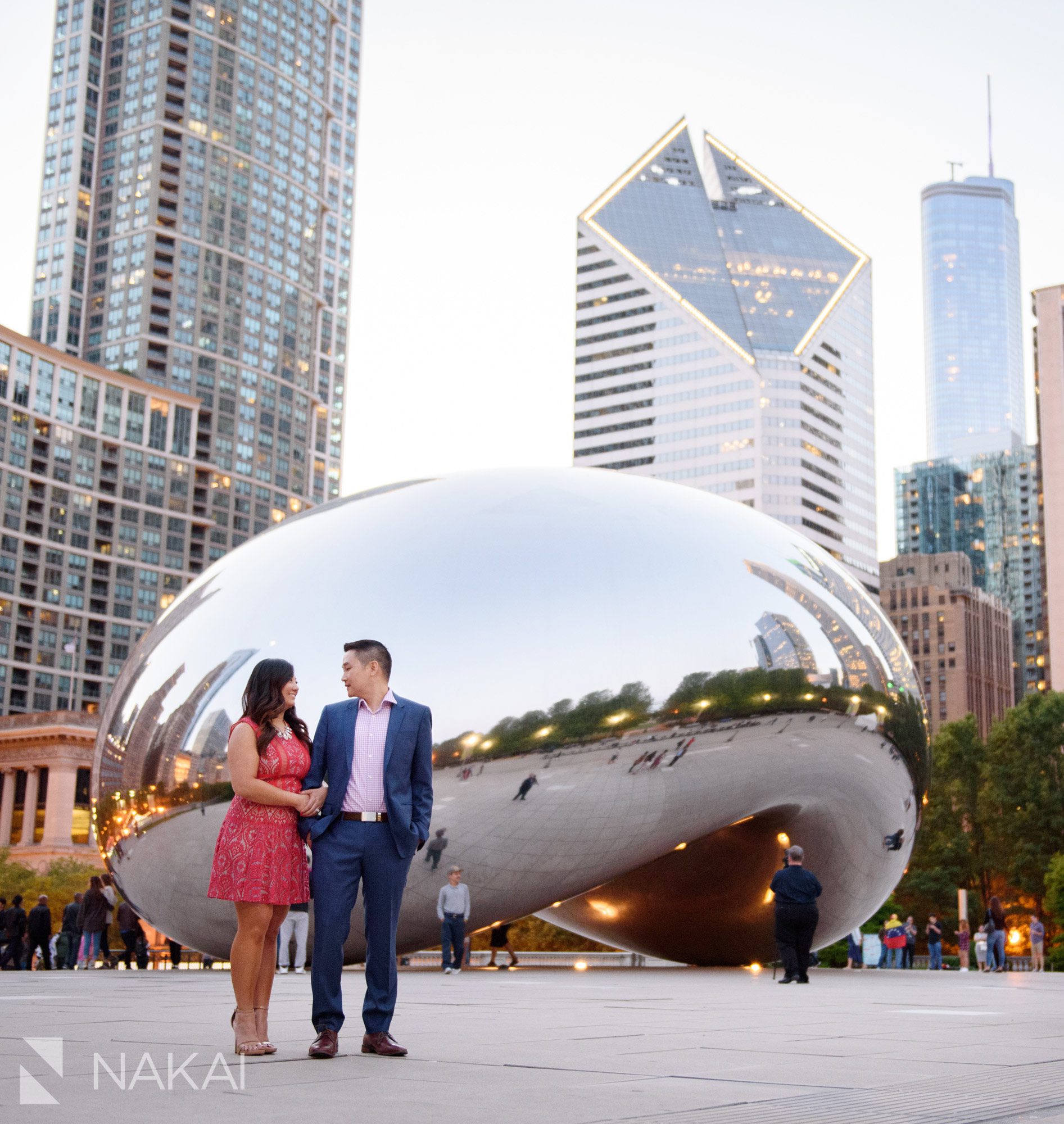millennium park best Chicago engagement picture location