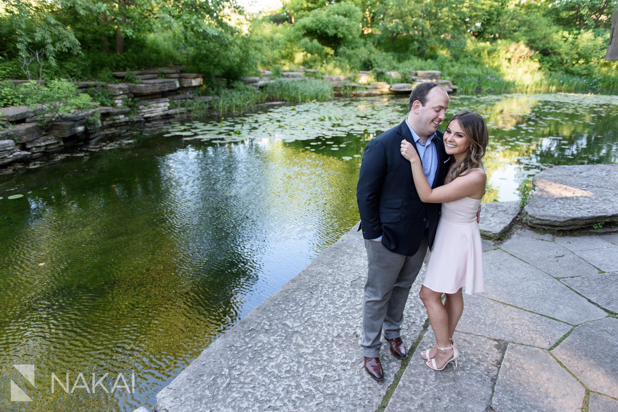 caldwell lily pool engagement pictures chicago Lincoln park 
