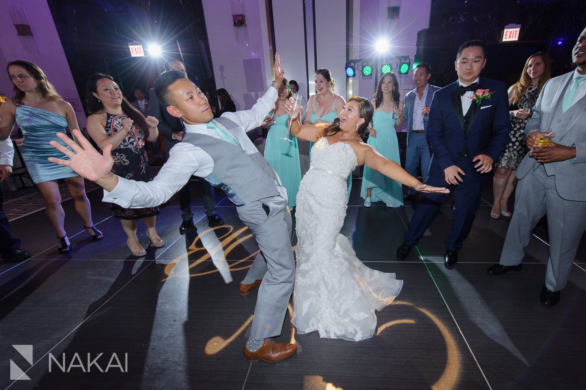 Wedding Langham Chicago reception photos dancing