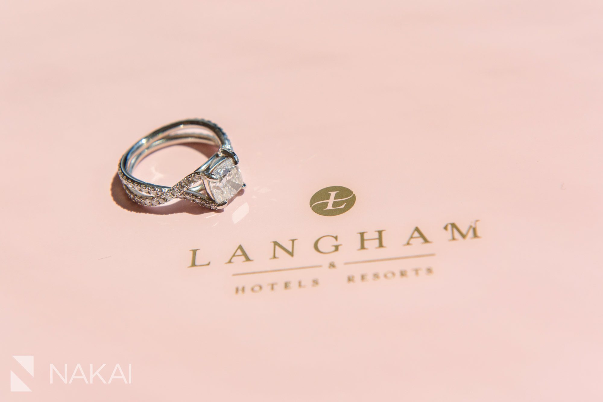 Langham Chicago wedding photographer detail ring