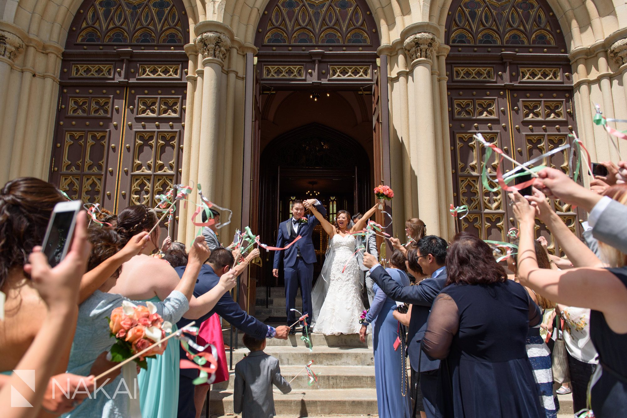 chicago st Ignatius church wedding picture