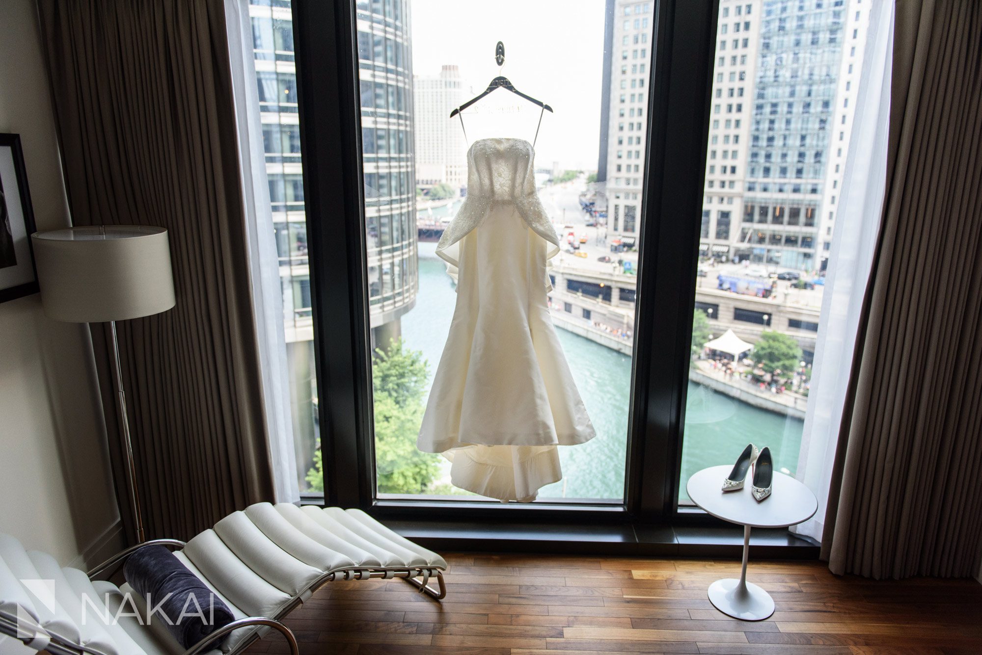 luxury wedding photos Langham Chicago dress