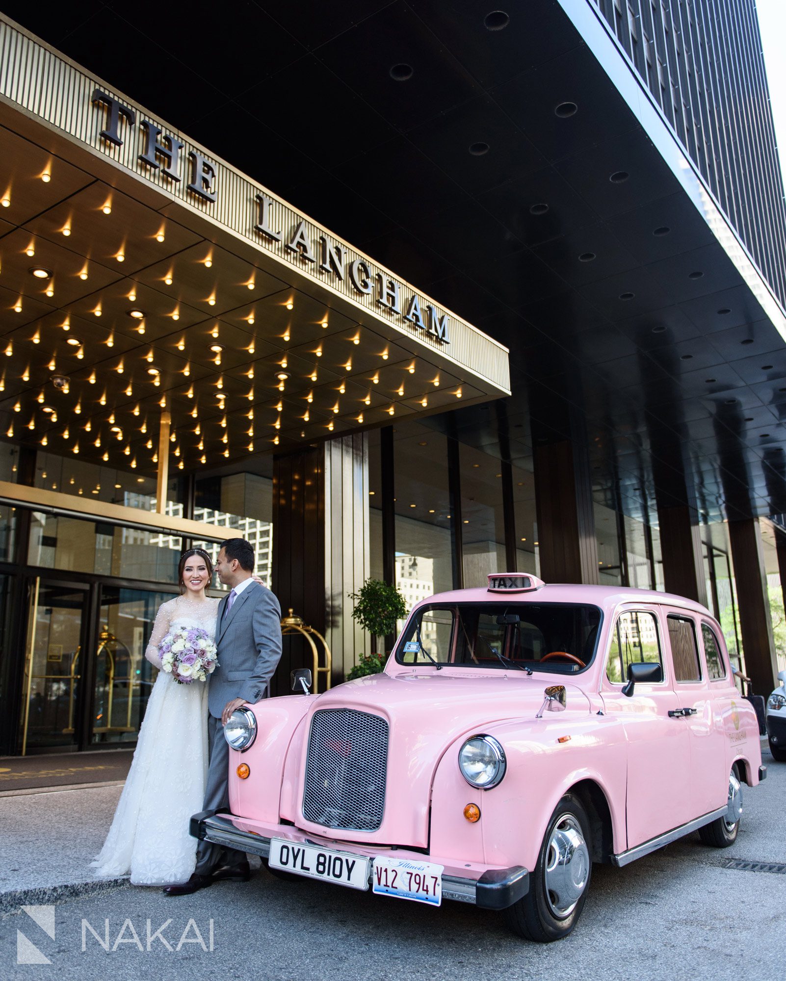 downtown Chicago wedding photo Langham hotel