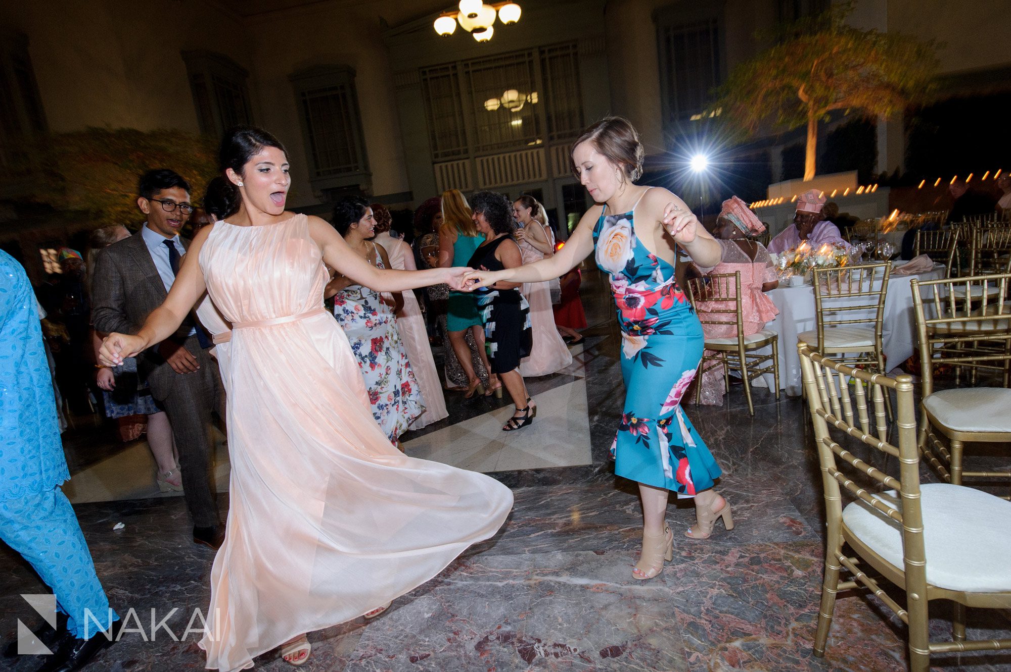 Harold Washington wedding reception dancing photo