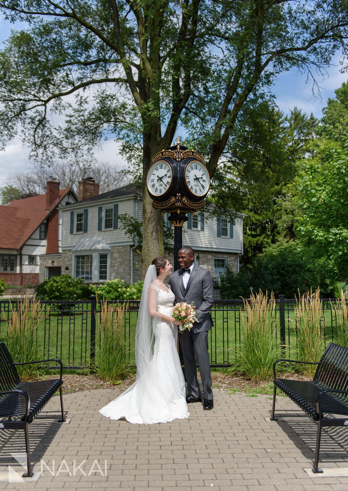 river forest wedding photo
