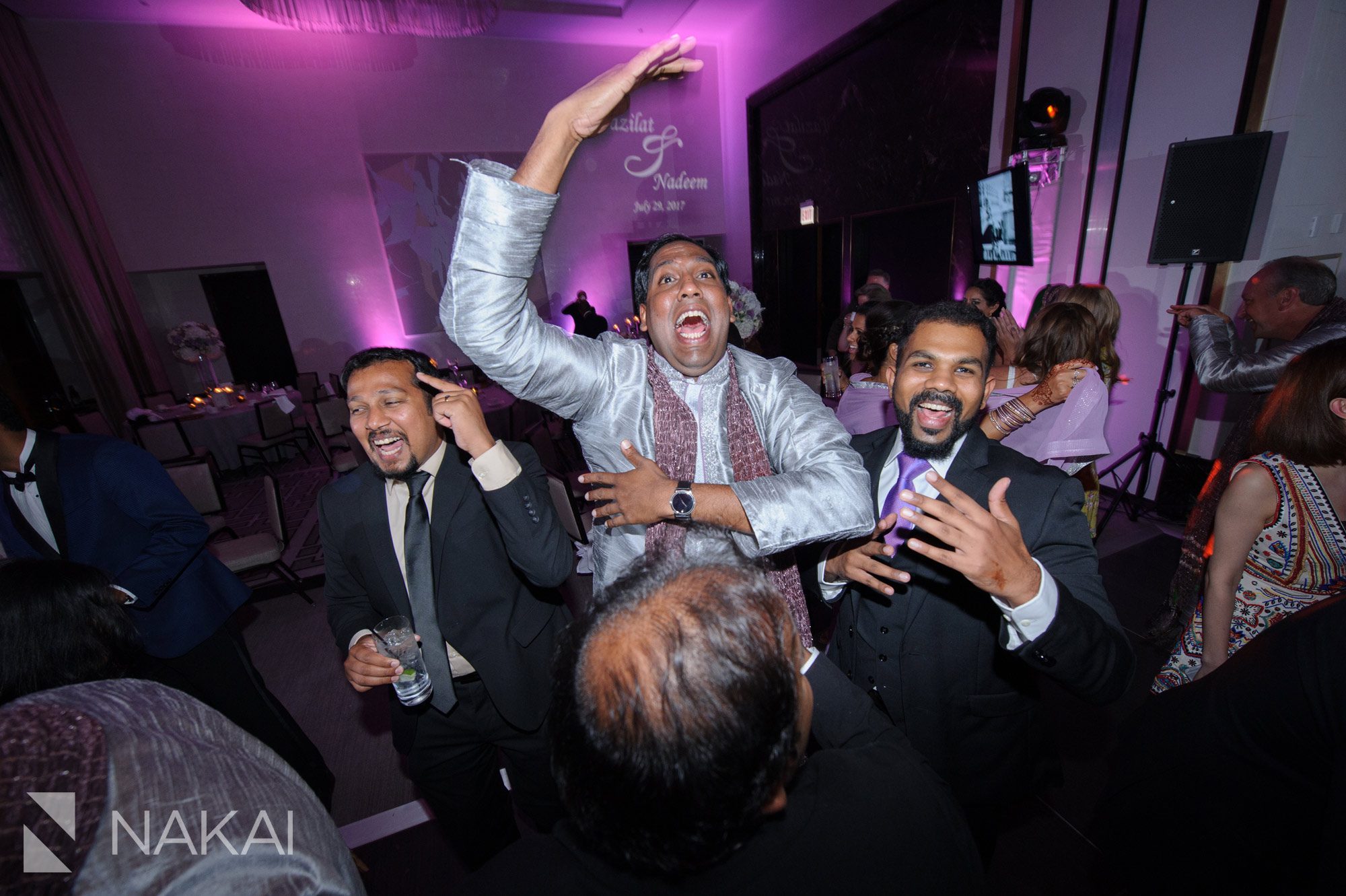 langham Chicago wedding reception dancing photographer Pakistani 