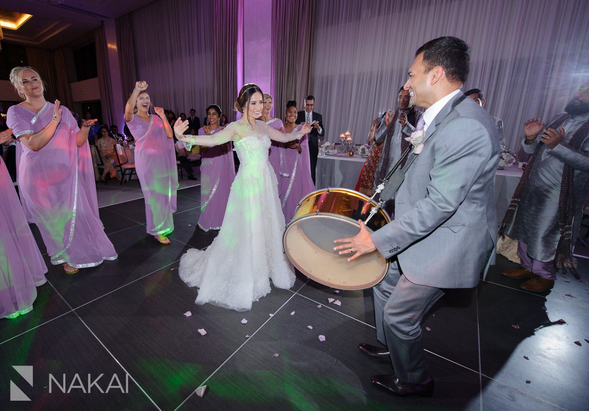 langham Chicago wedding reception photographer Pakistani 