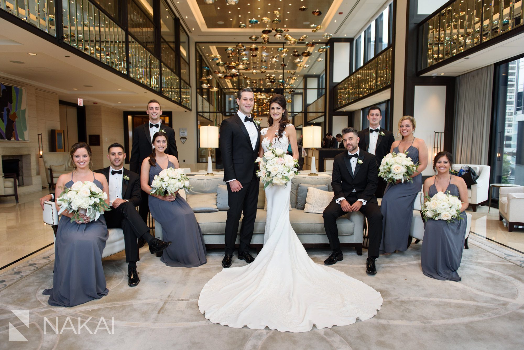 best Chicago luxury wedding hotel photos Langham