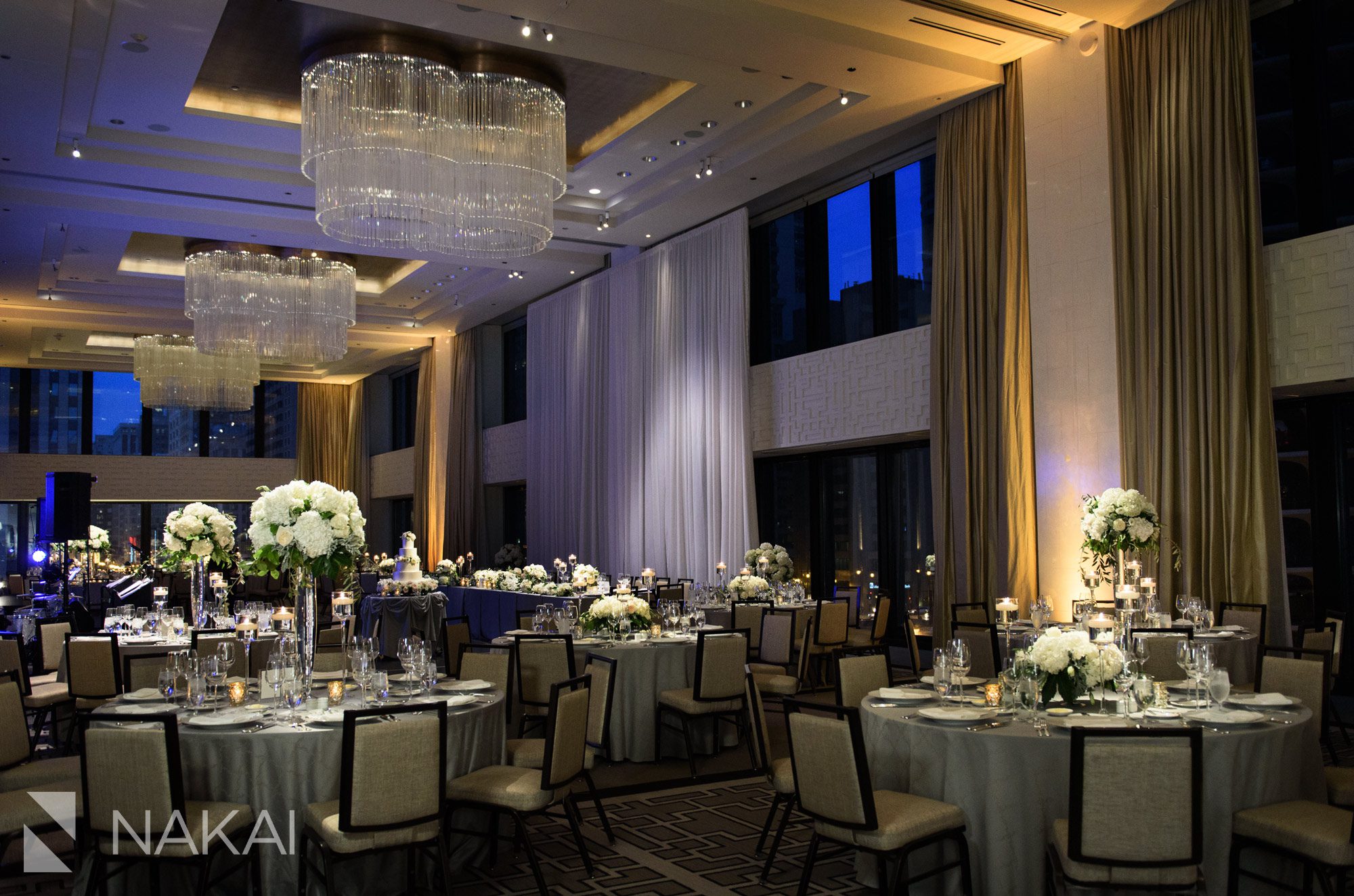 langham Chicago wedding reception pictures details
