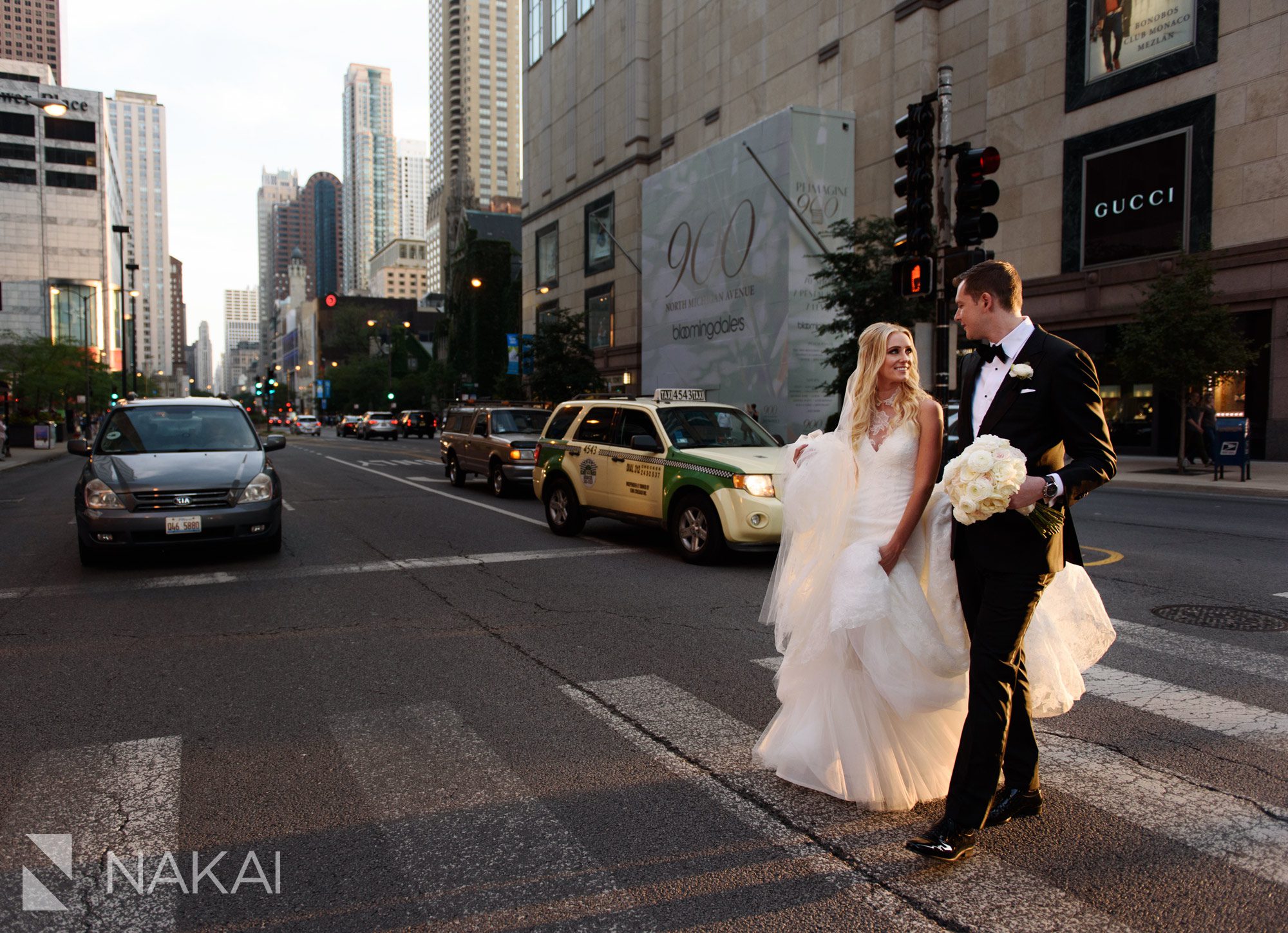 chicago Michigan avenue wedding photographers