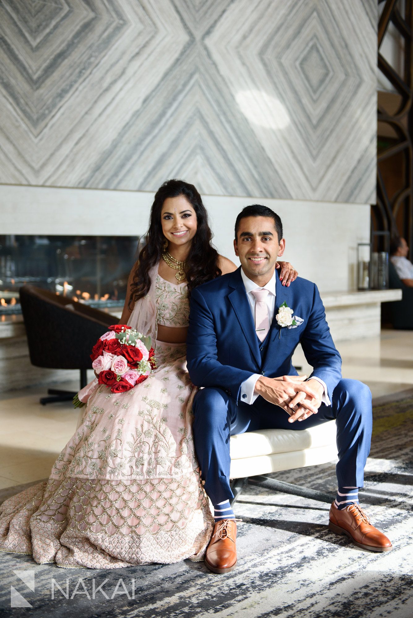 chicago Indian wedding photographer bride groom
