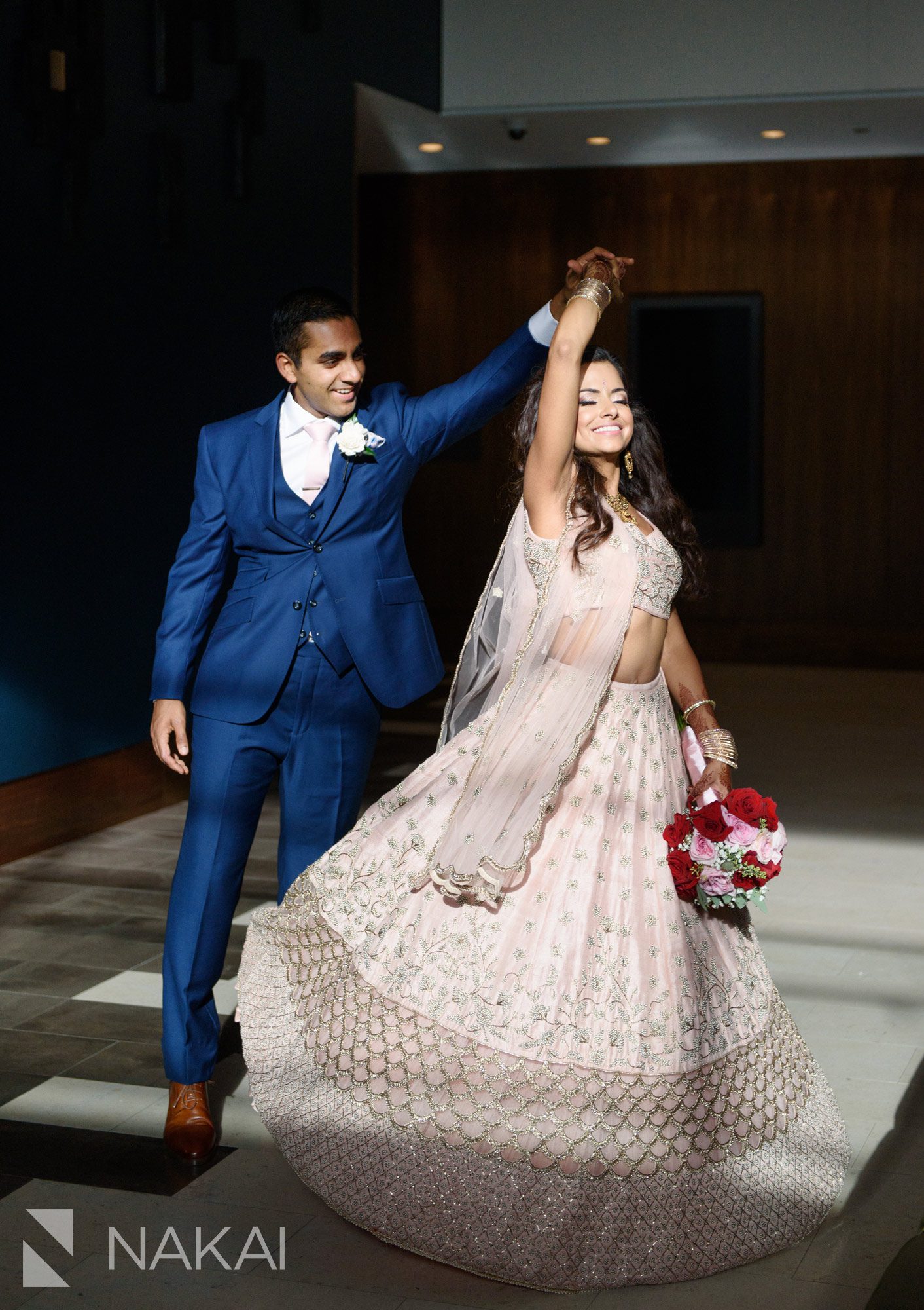 chicago Indian wedding photographer bride groom