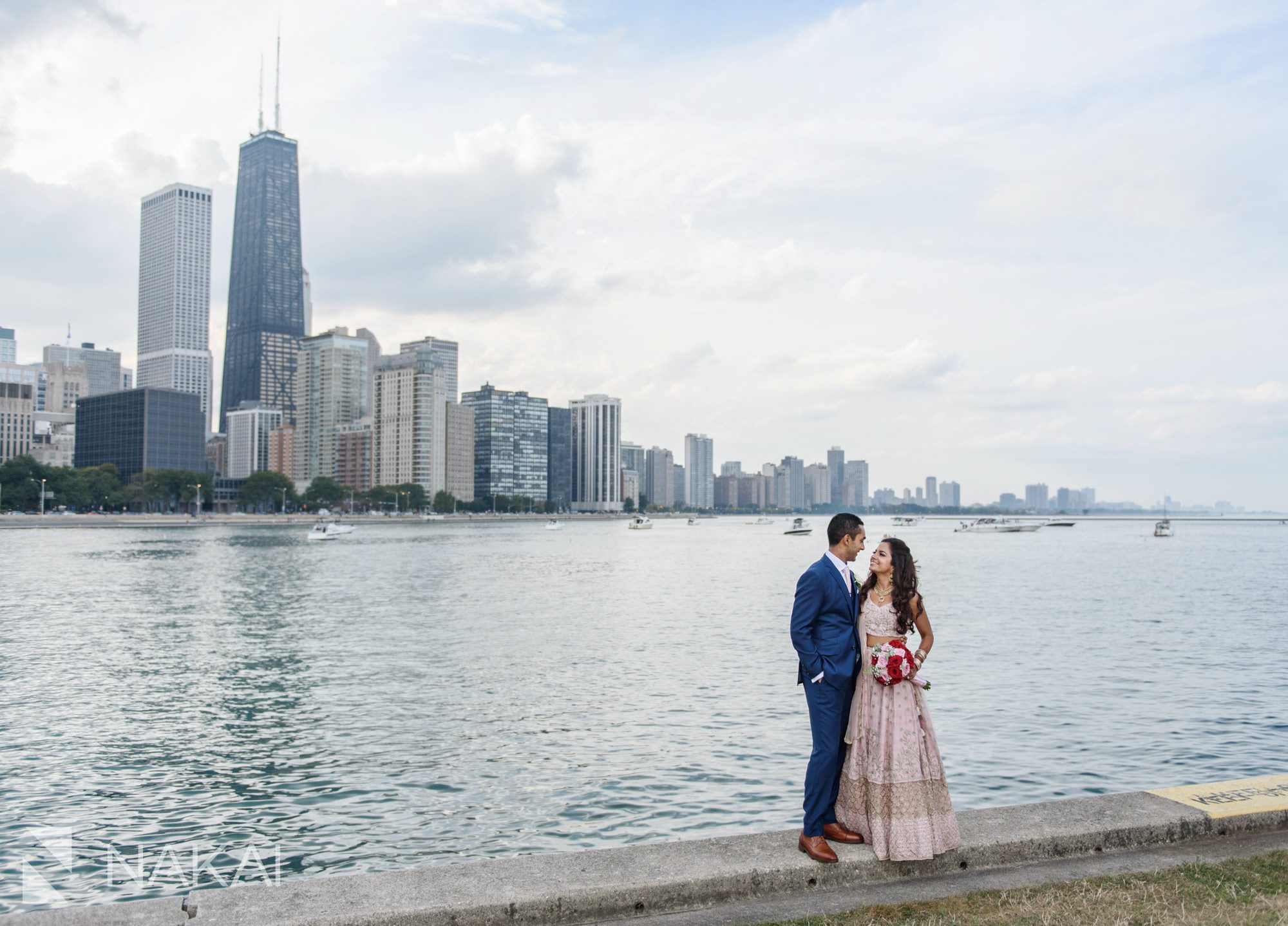 chicago Indian wedding photographer bride groom 