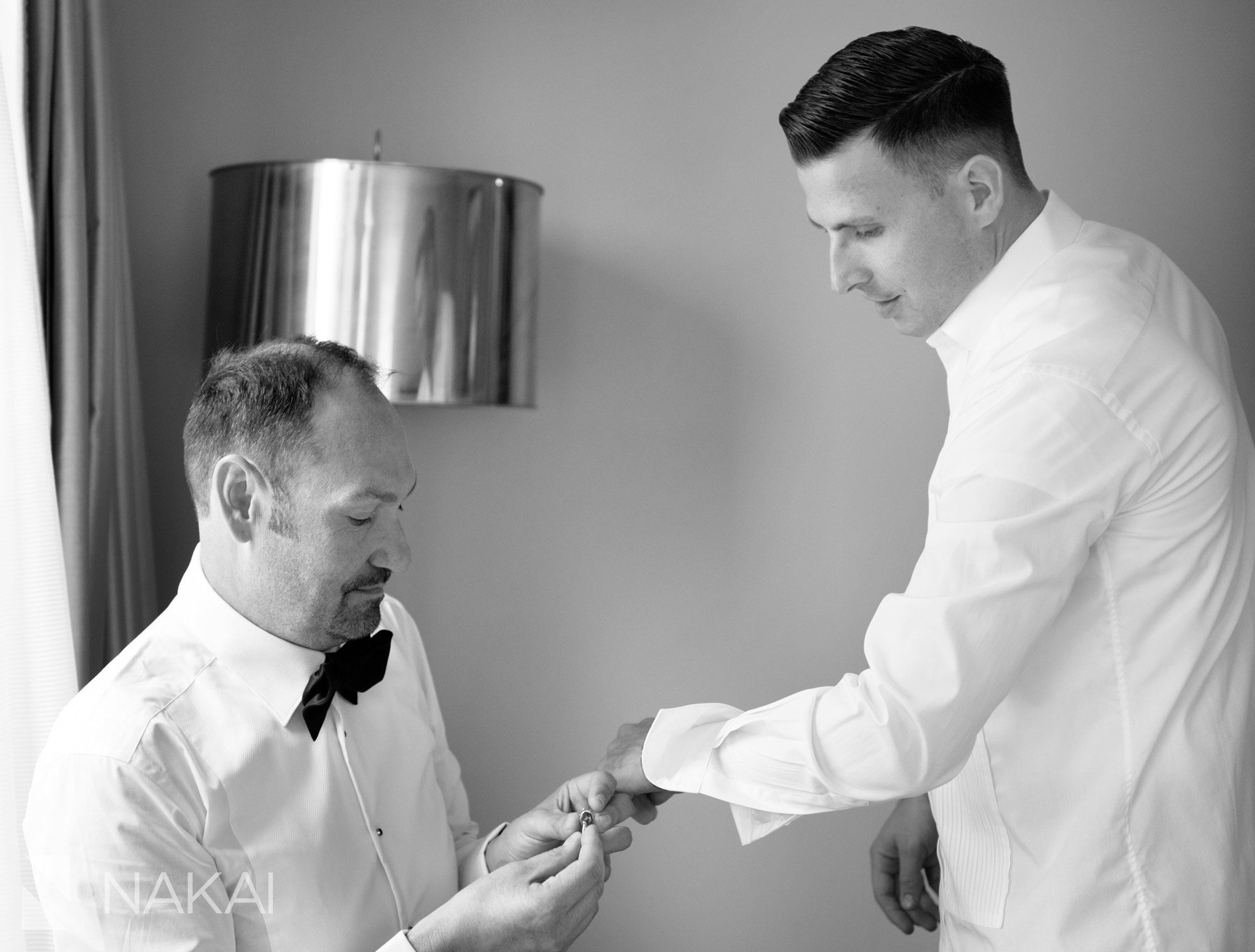 Chicago getting ready groom photo
