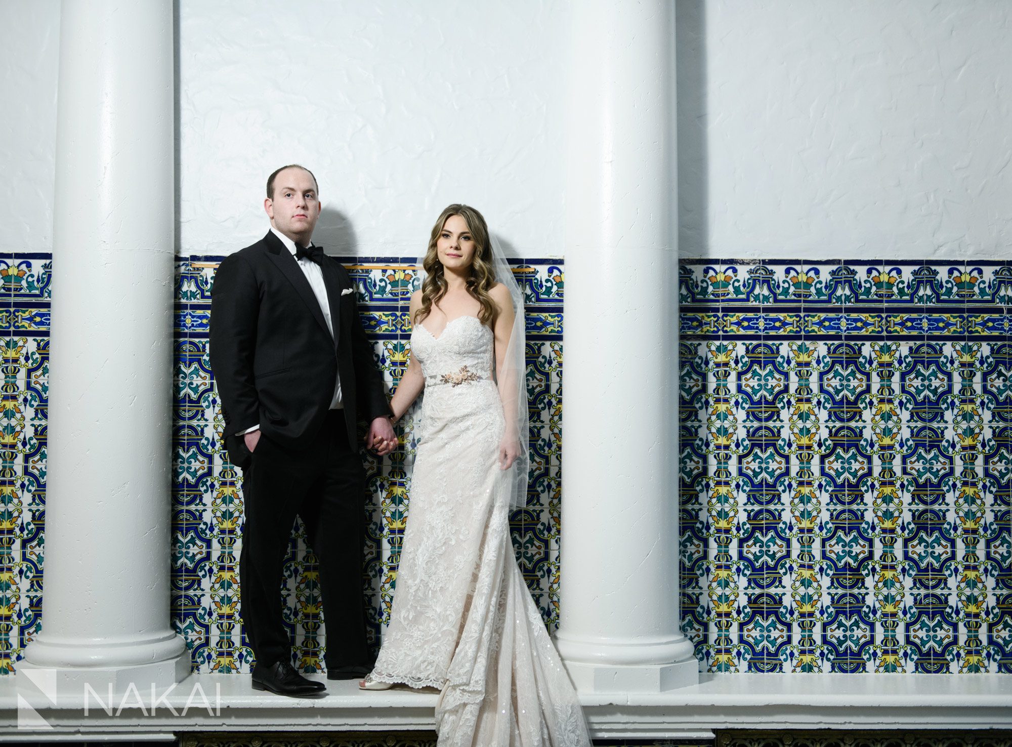 chicago intercontinental magnificent mile wedding photo bride groom