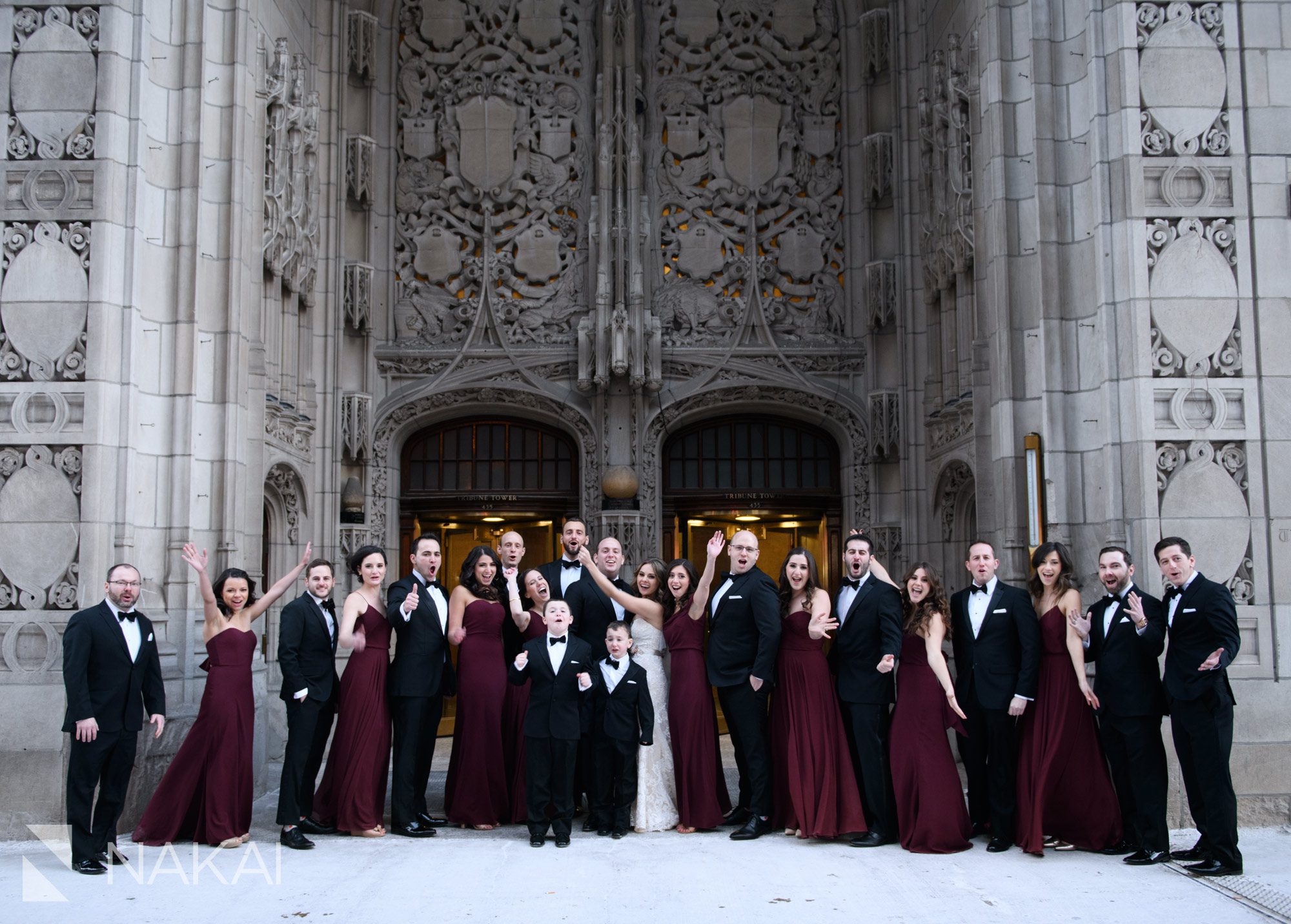 chicago intercontinental Michigan avenue winter wedding pictures