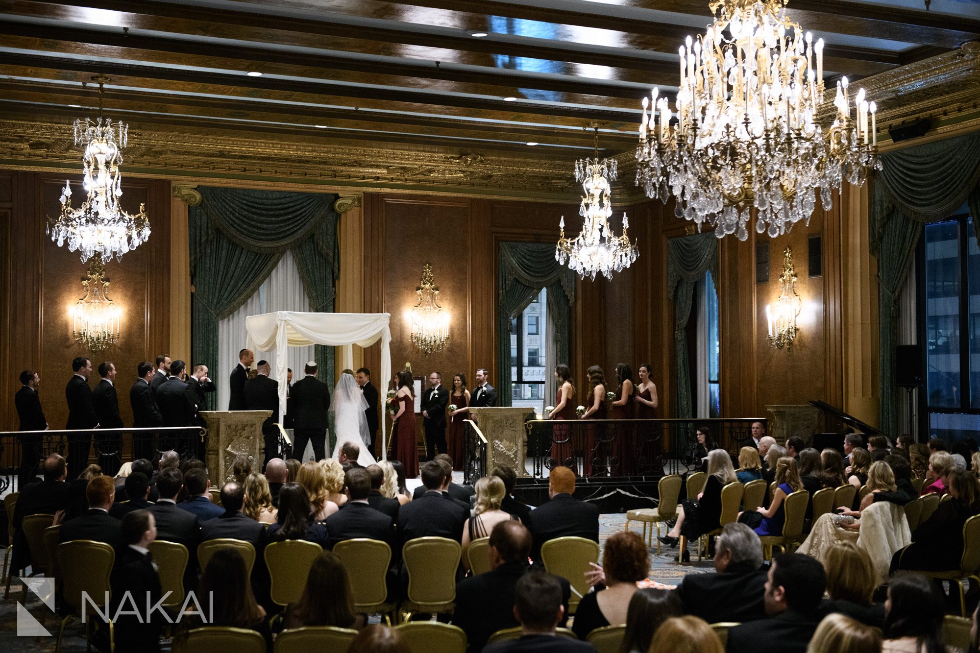 intercontinental chicago wedding photographer ceremony