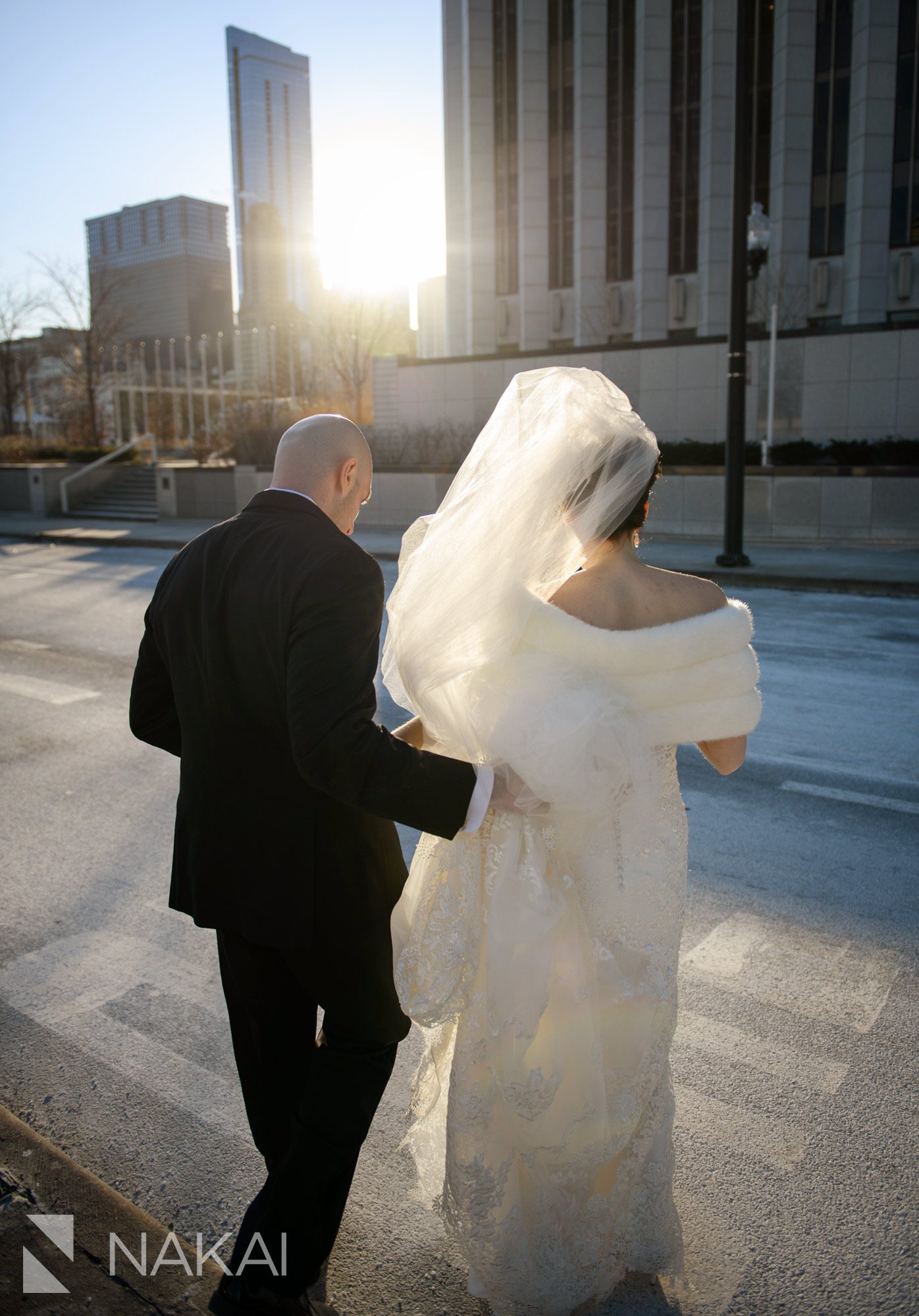 millennium park fairmont chicago wedding photographer bride groom