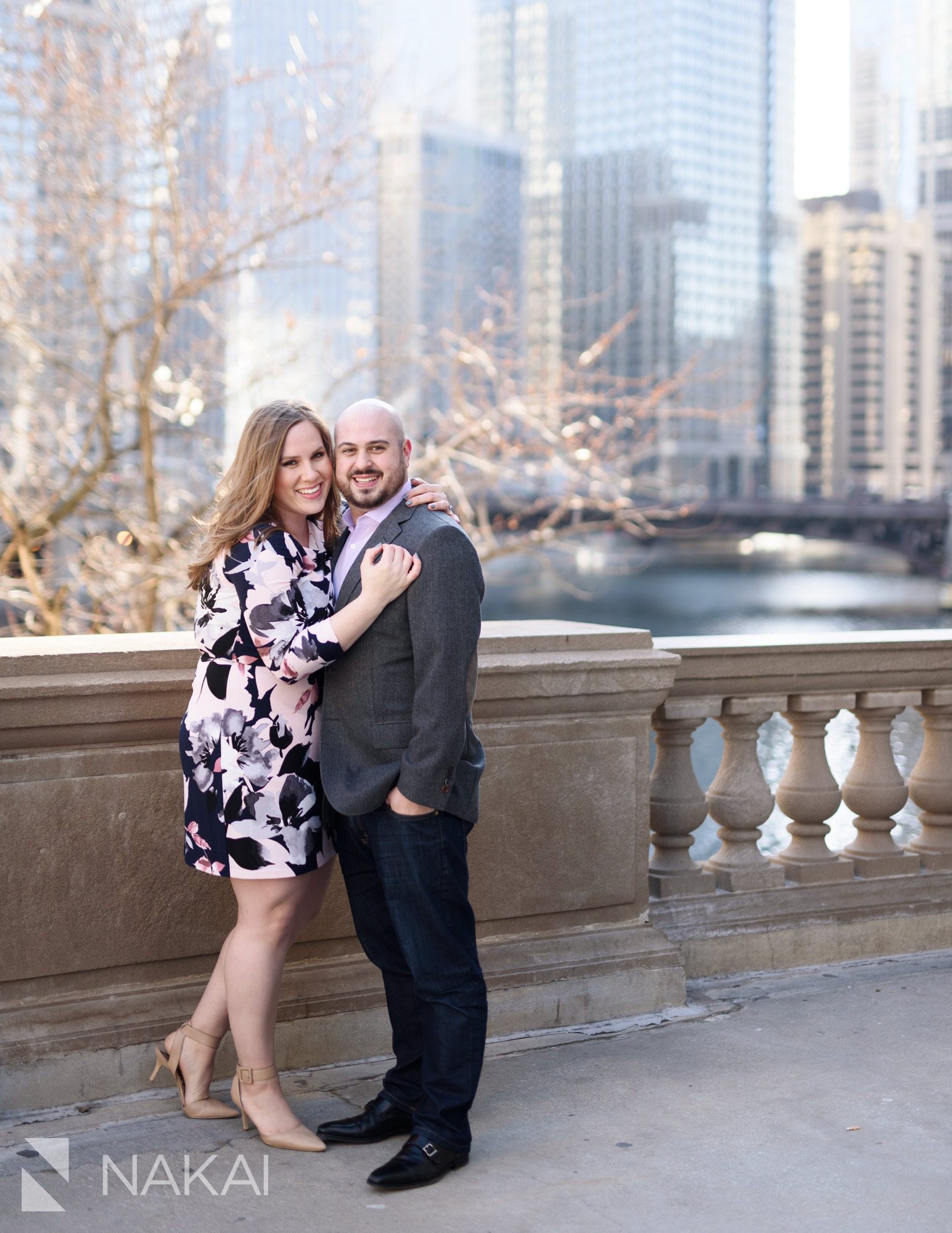 riverwalk Chicago engagement photography