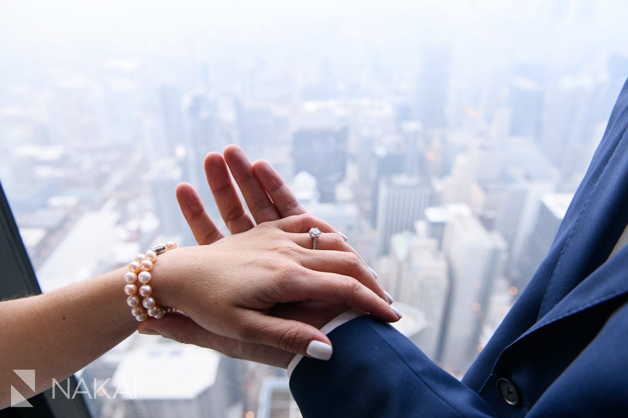 willis tower skydeck engagement photos chicago