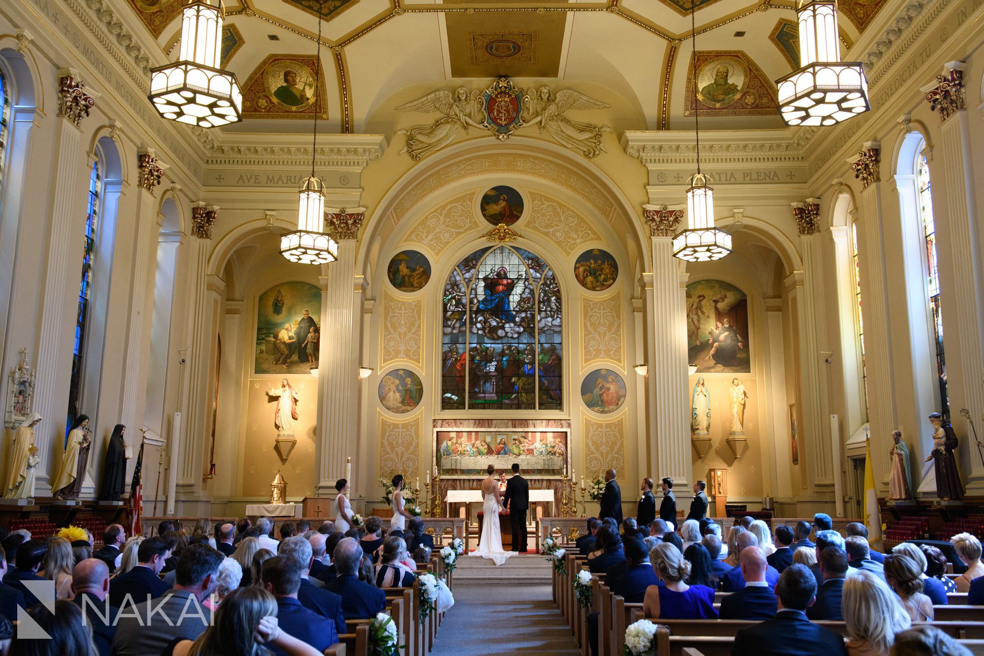 Chicago catholic wedding ceremony picture