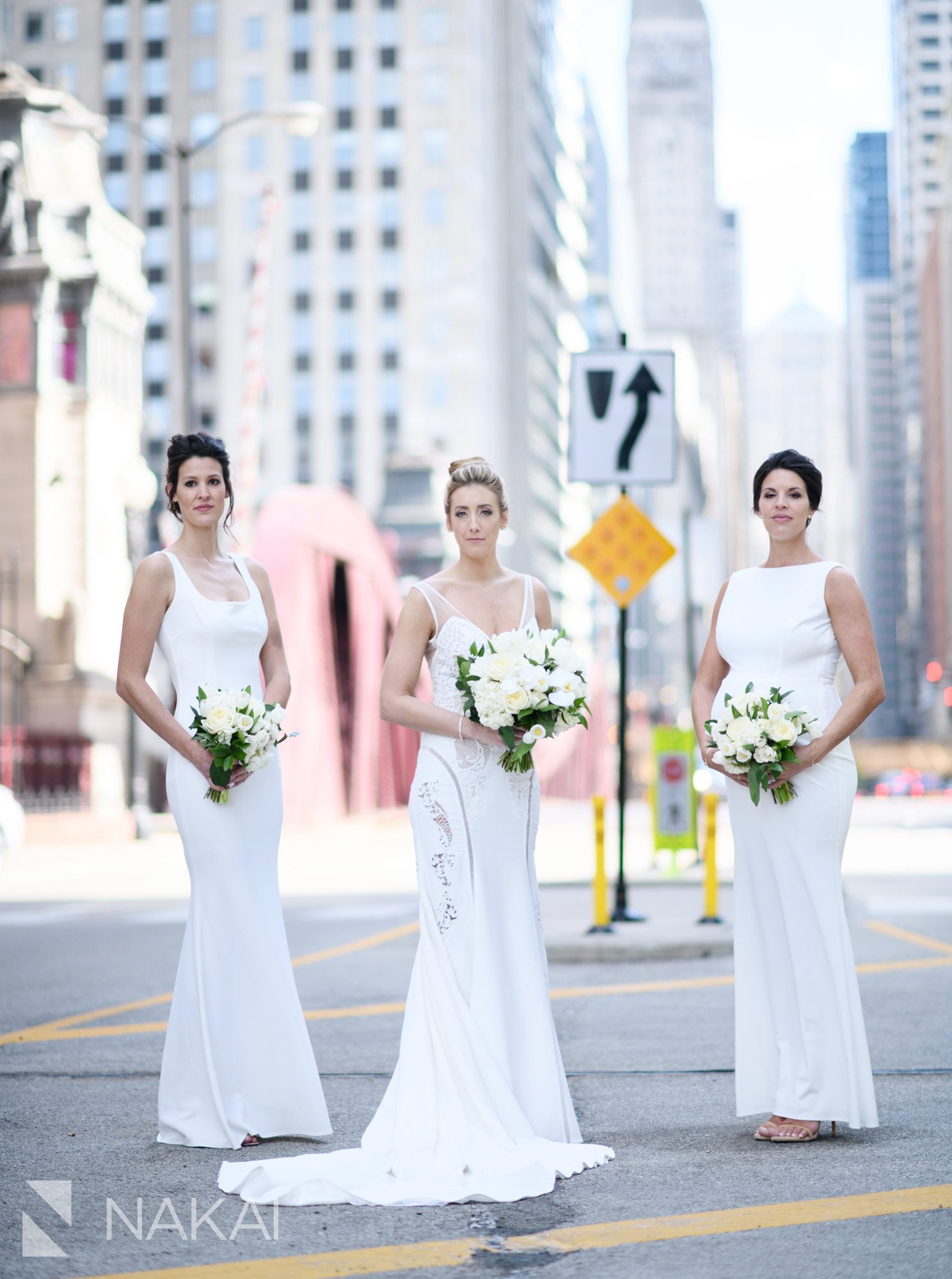 Lasalle st wedding photo Chicago bridge bride groom