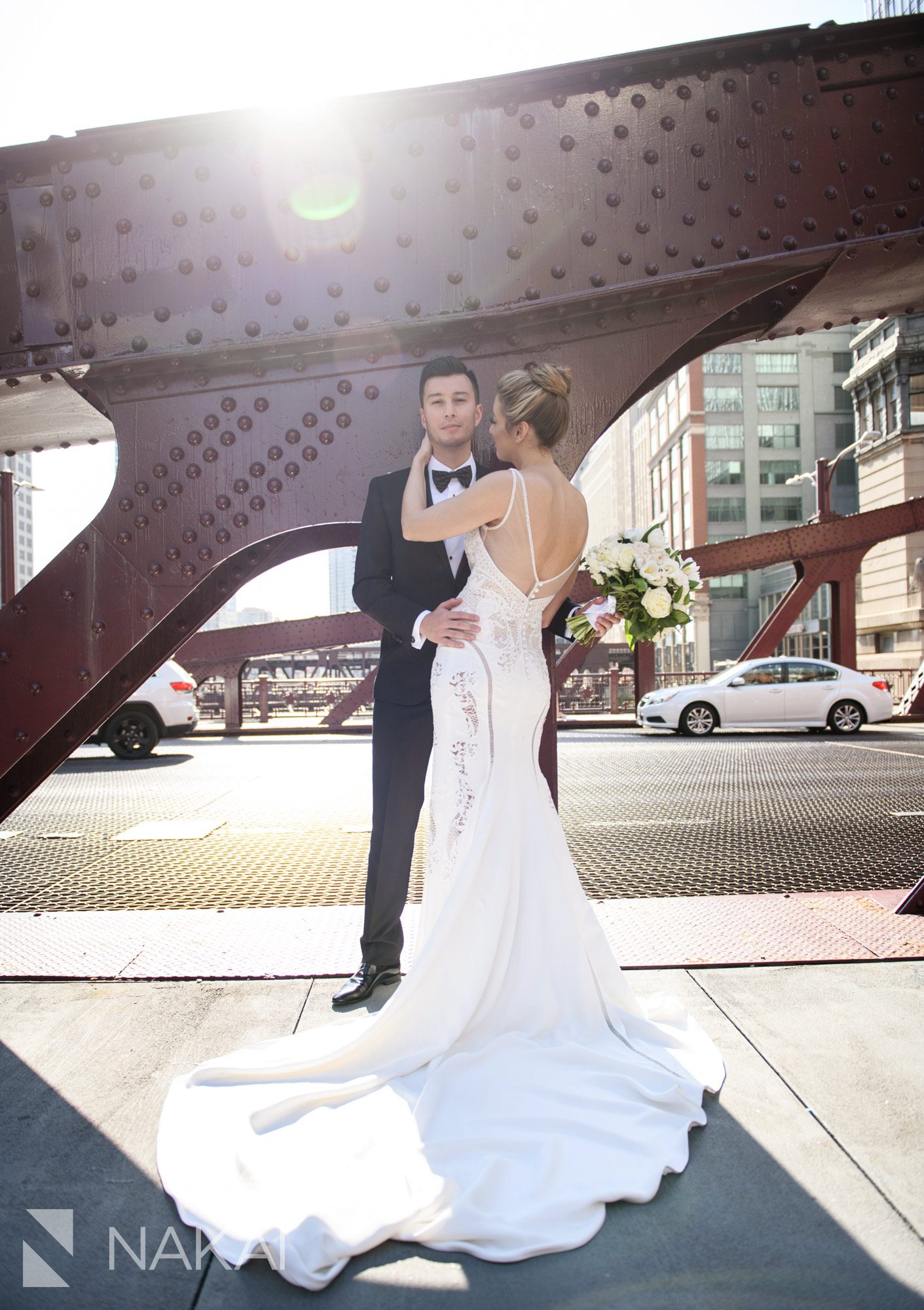 Lasalle st wedding photographer Chicago bridge bride groom