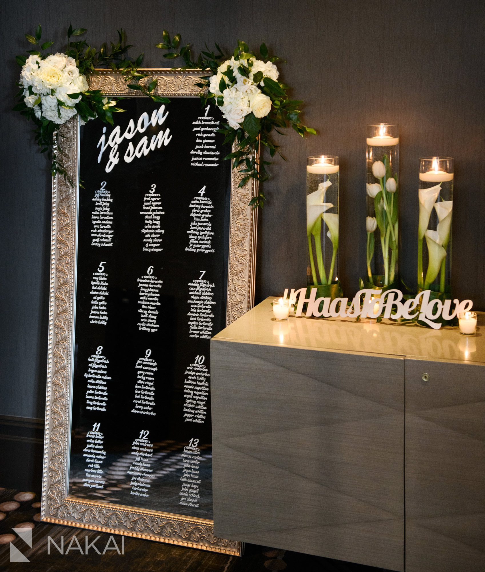 londonhouse wedding reception photos escort card table