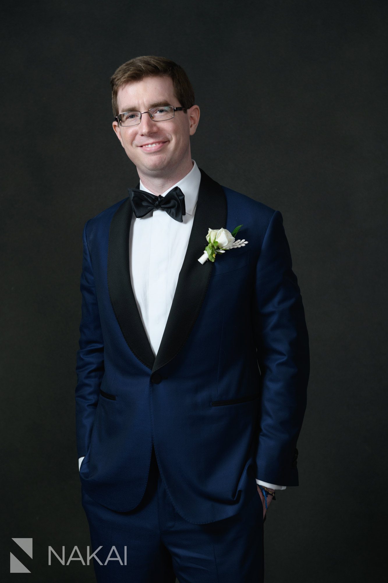 Chicago wedding photographer groom portrait