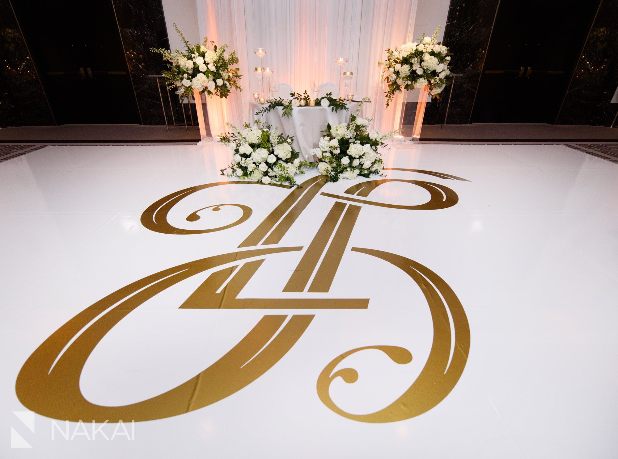 langham Chicago wedding reception picture details