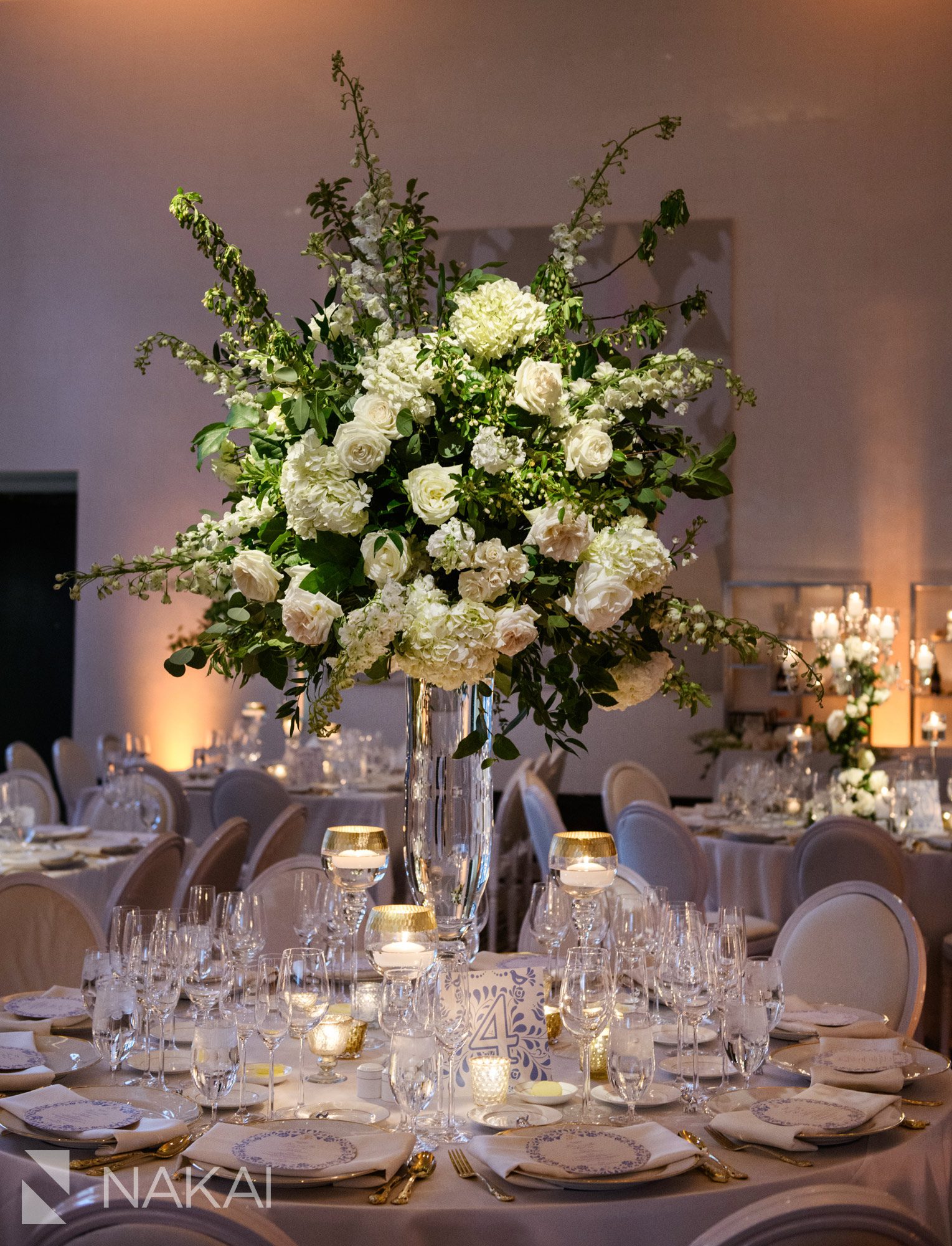 langham Chicago wedding reception picture details