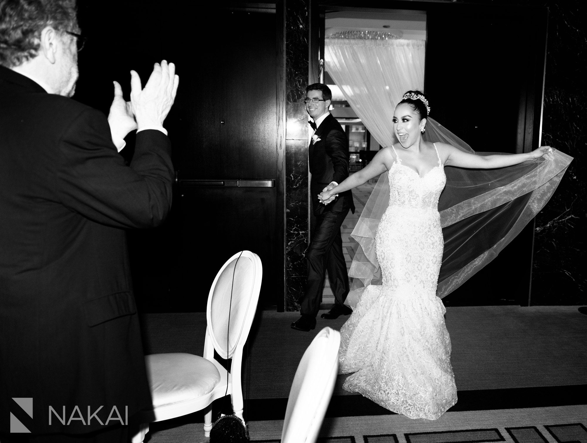 Chicago langham wedding reception photographer