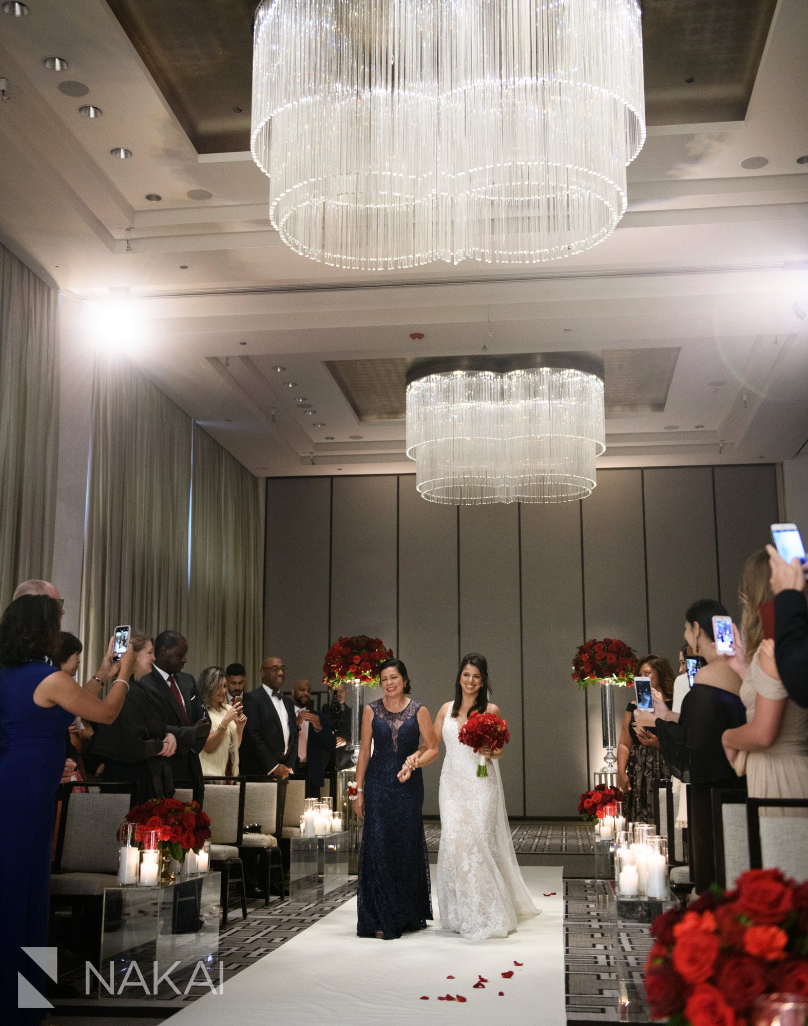 best Langham Chicago wedding photographers ceremony ballroom