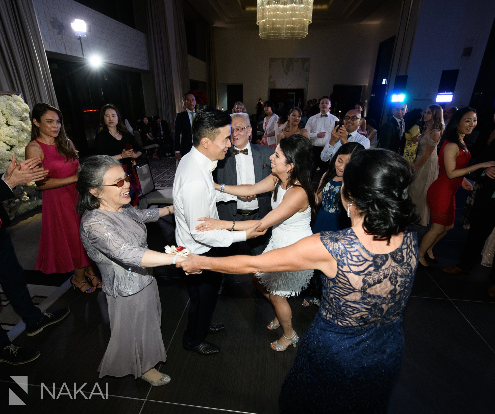 best Langham Chicago wedding photographers reception ballroom